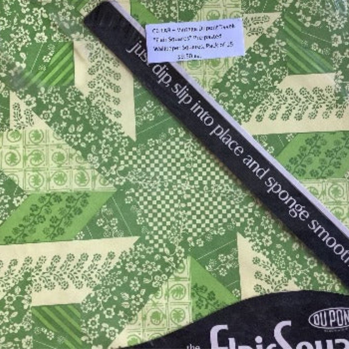 Green Wallpaper Squares