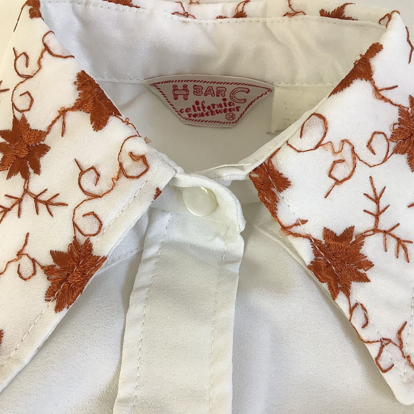 Embroidered Western Shirt - H-Bar-C Vintage Blouse
