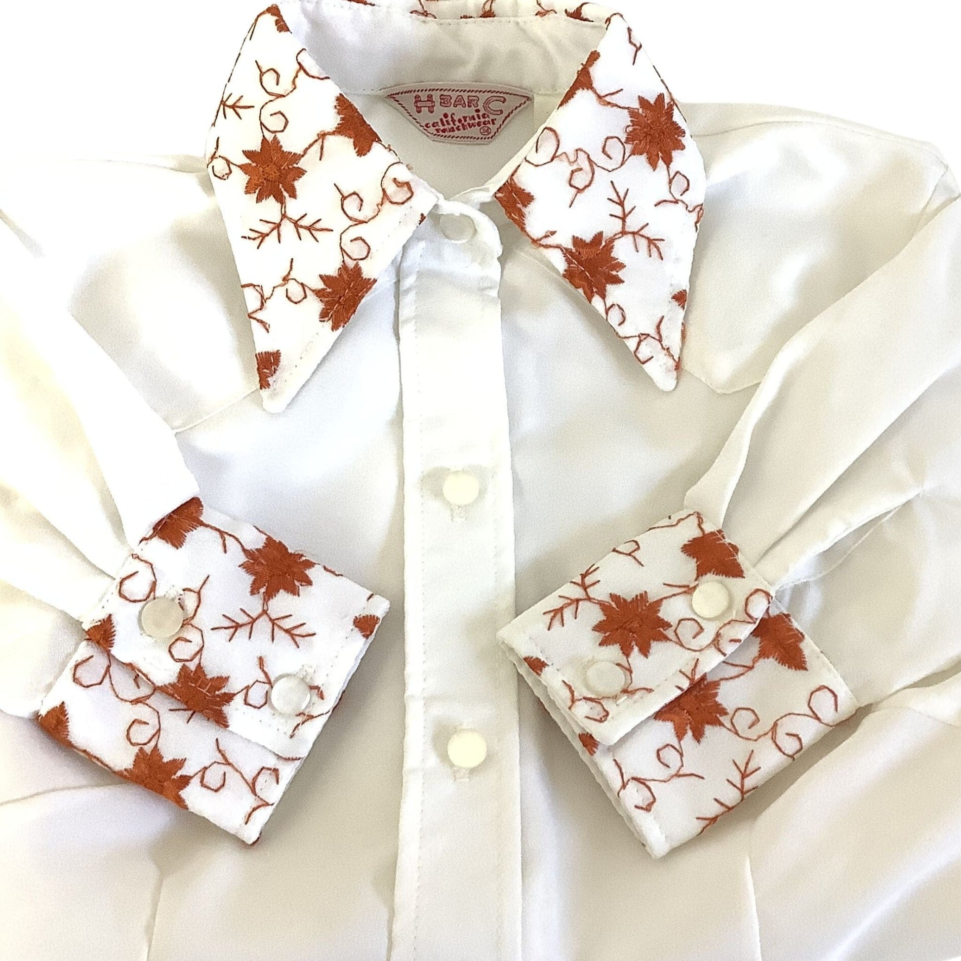 Embroidered Western Shirt - H-Bar-C Vintage Blouse