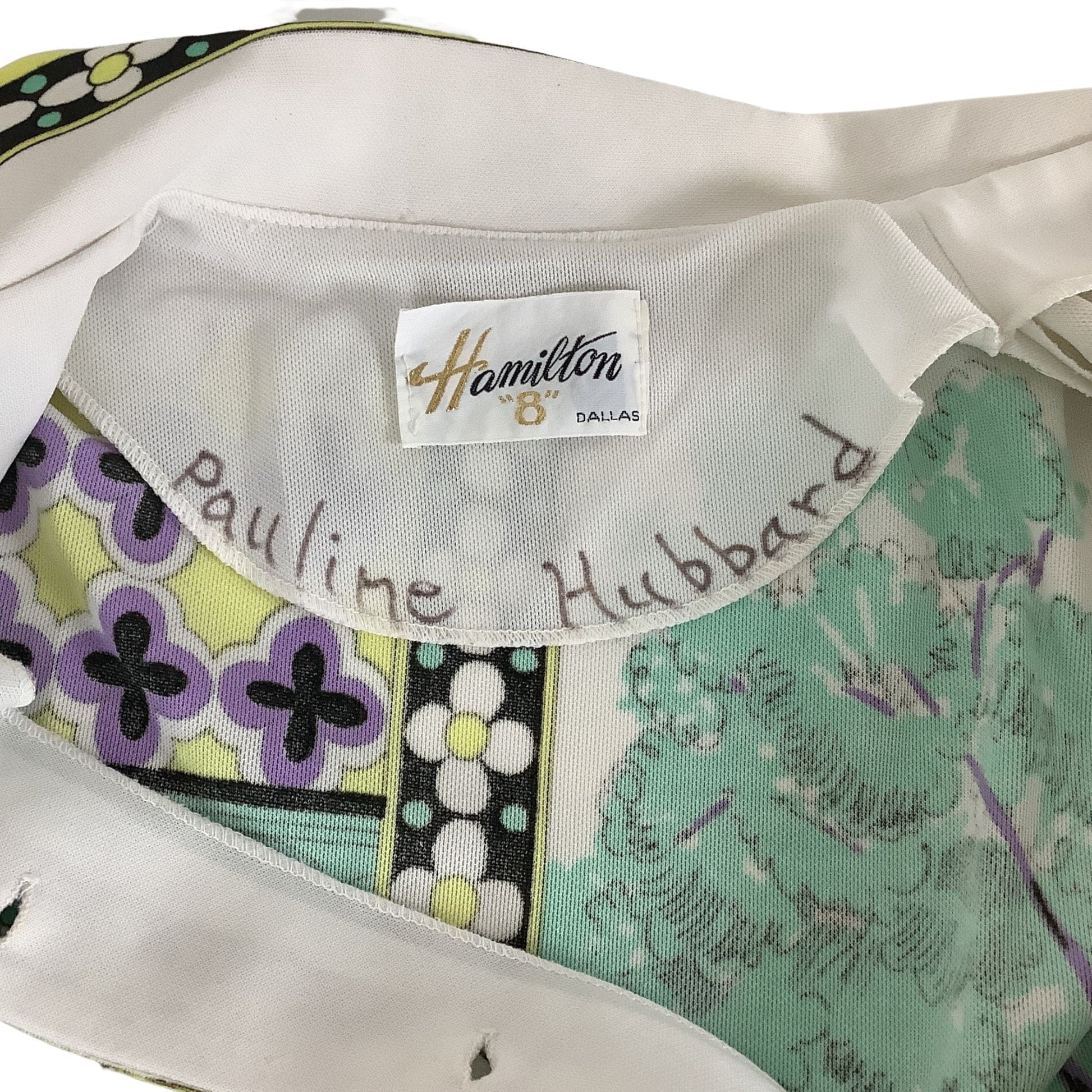 Vintage Hamilton 8 Art Deco Blouse - '60s Rockabilly Fashion