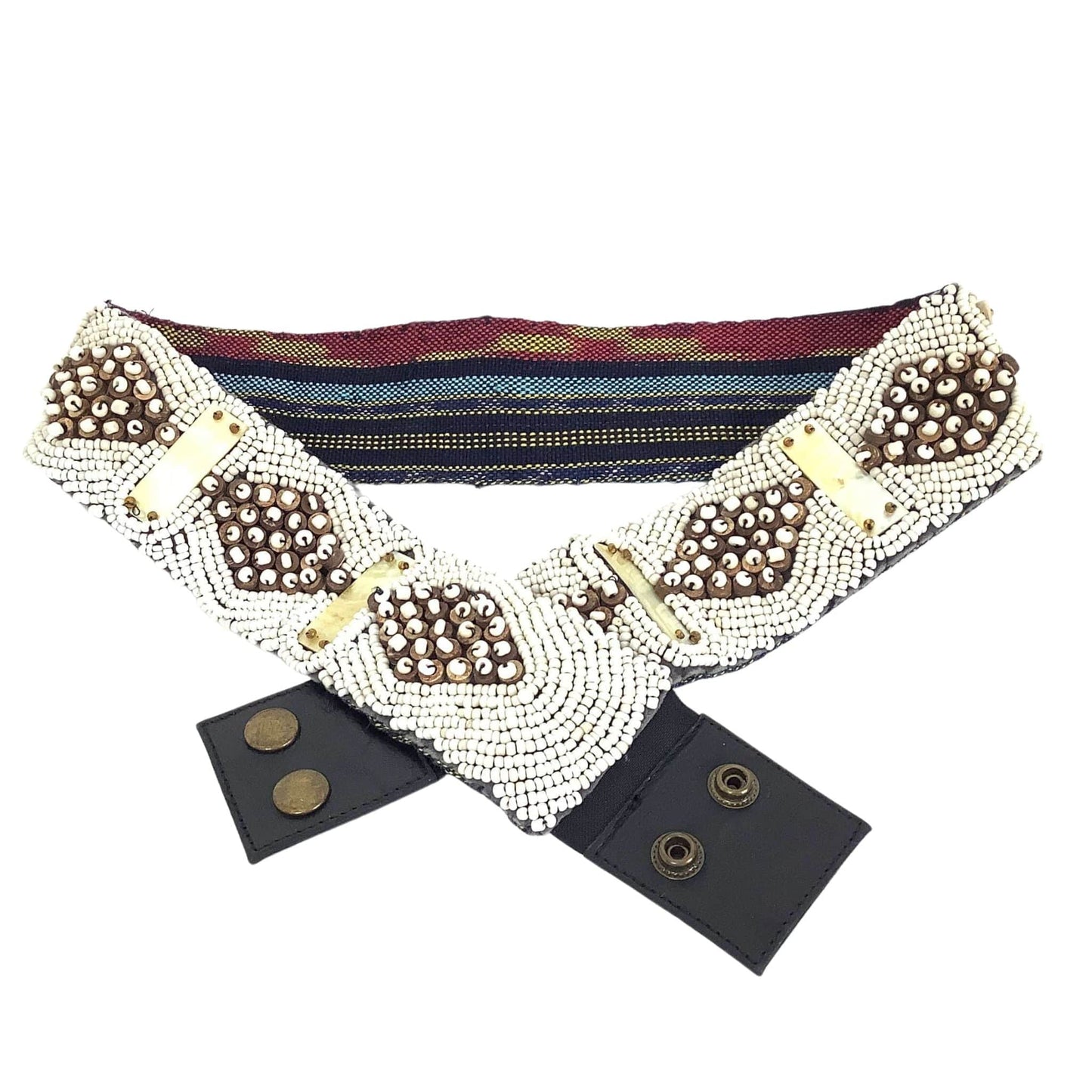 Hand Beaded Vintage Belt