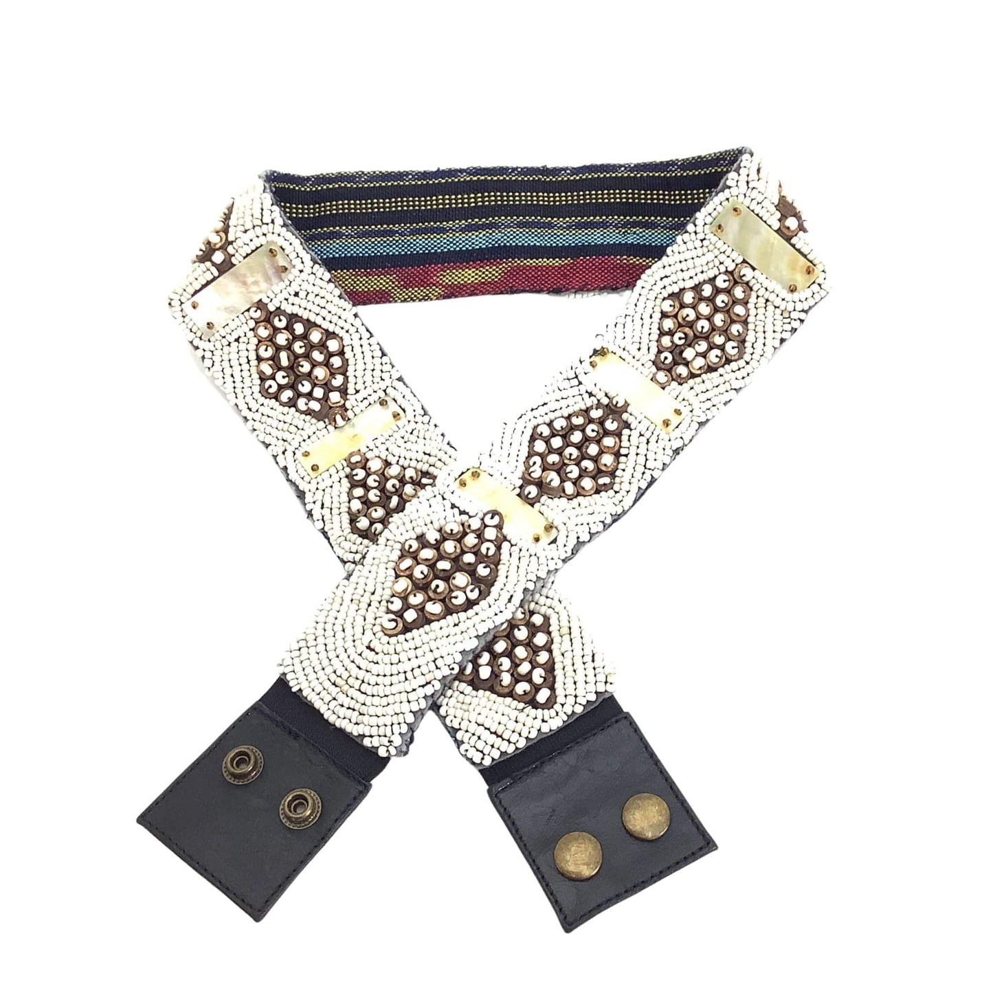 Hand Beaded Vintage Belt