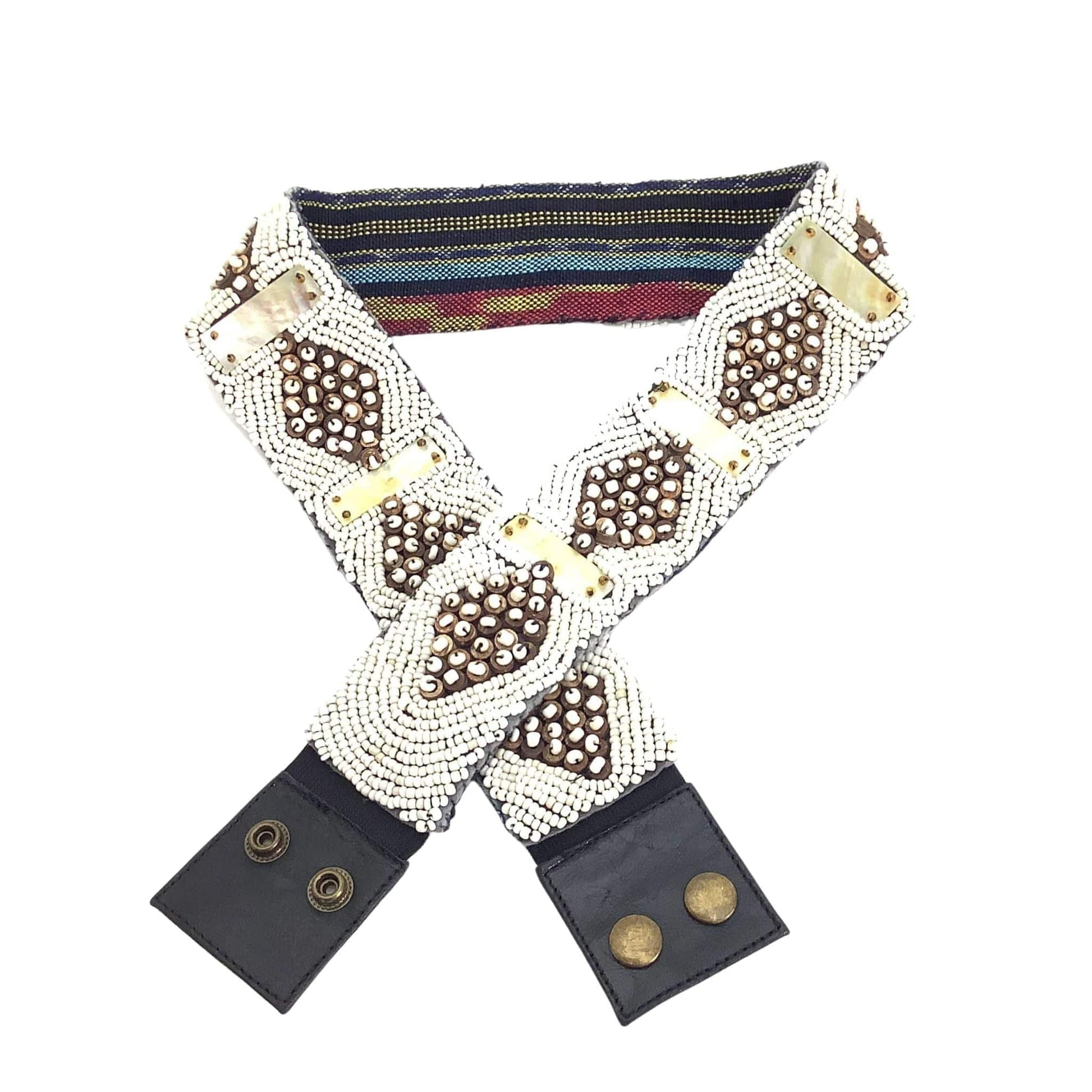Hand Beaded Vintage Belt