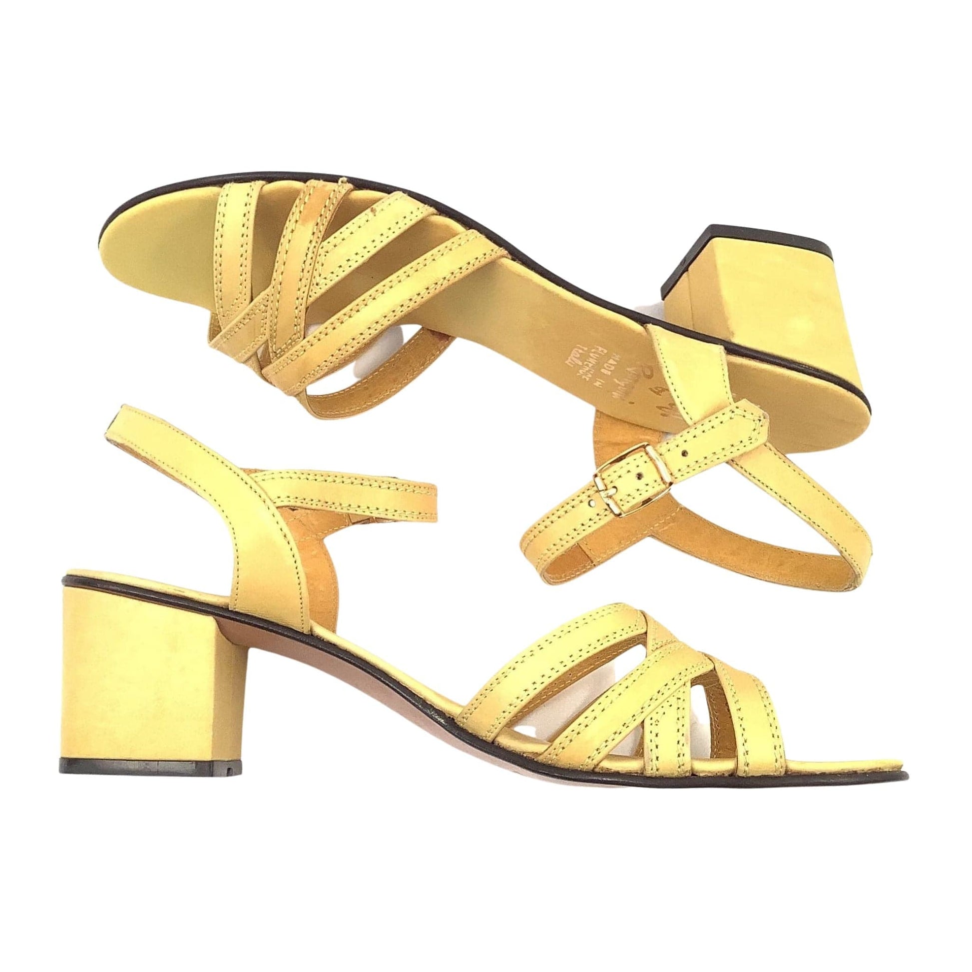Heeled Yellow Sandals