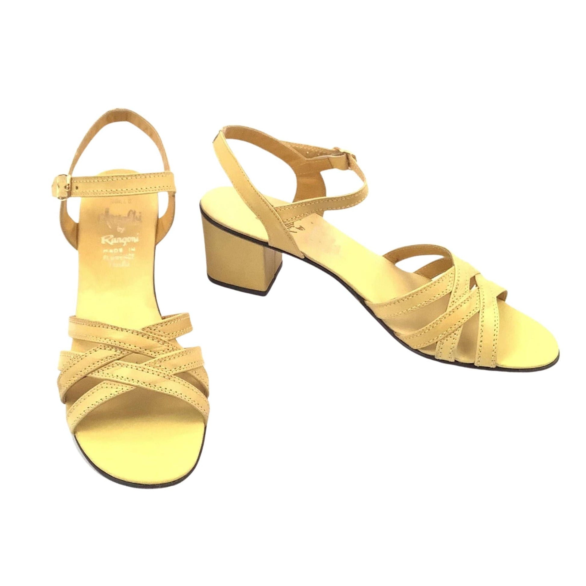 Heeled Yellow Sandals