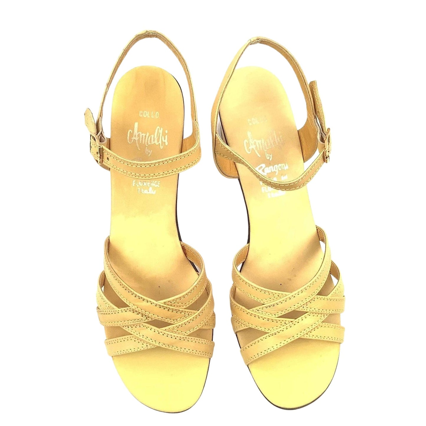 Heeled Yellow Sandals
