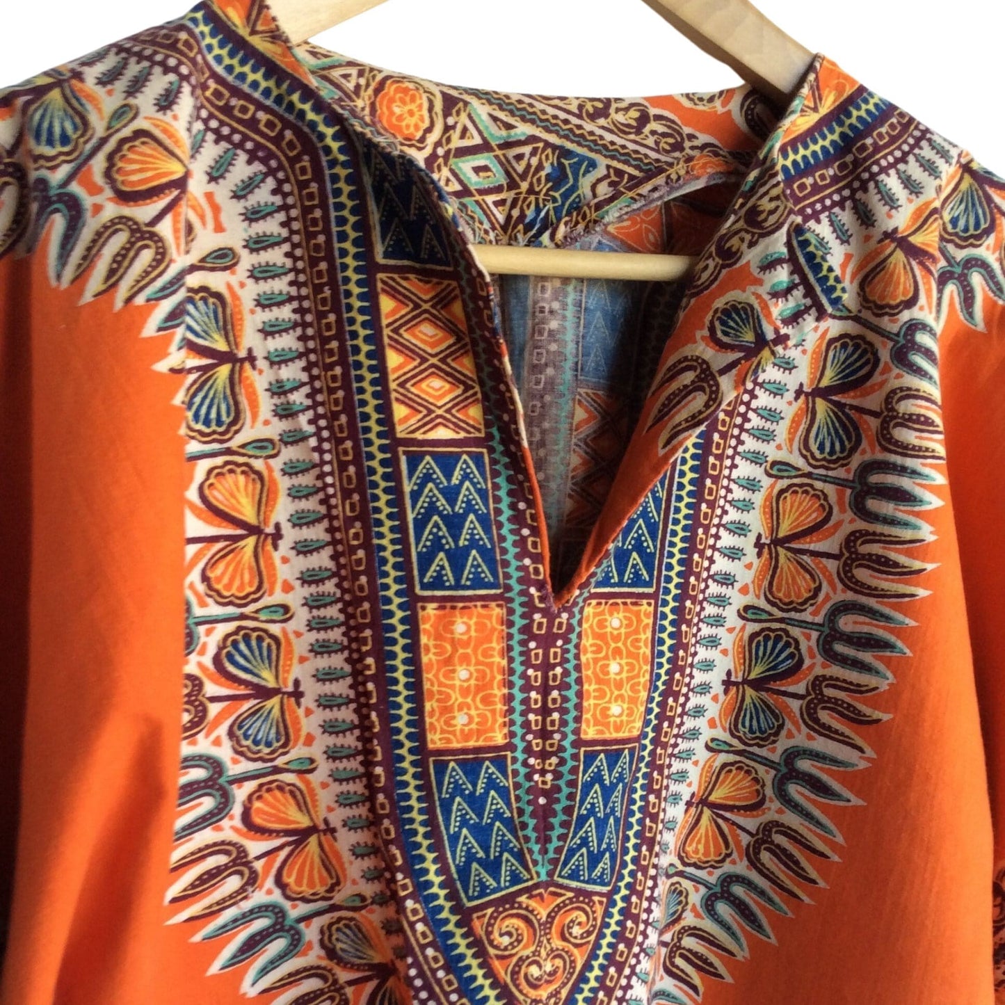 Vintage 1970s Funky Hippie Tunic - Retro Carnival-Wear Shirt