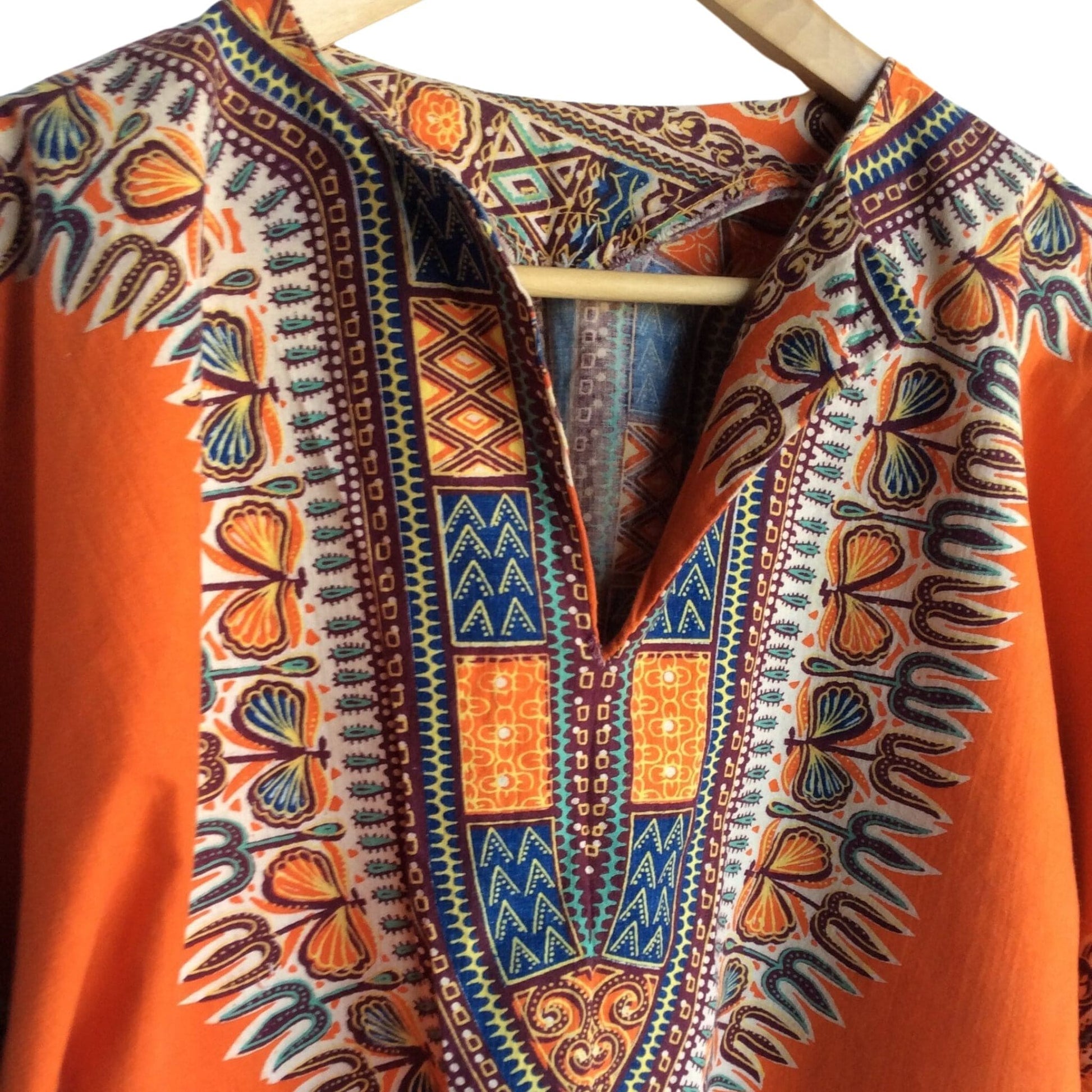 Vintage 1970s Funky Hippie Tunic - Retro Carnival-Wear Shirt