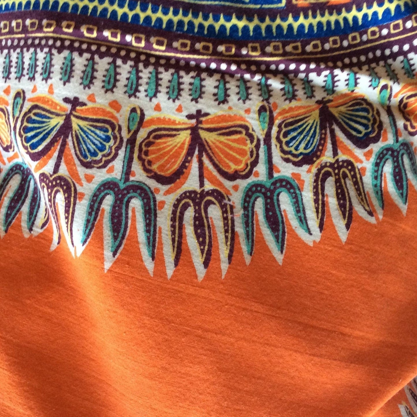 Vintage 1970s Funky Hippie Tunic - Retro Carnival-Wear Shirt