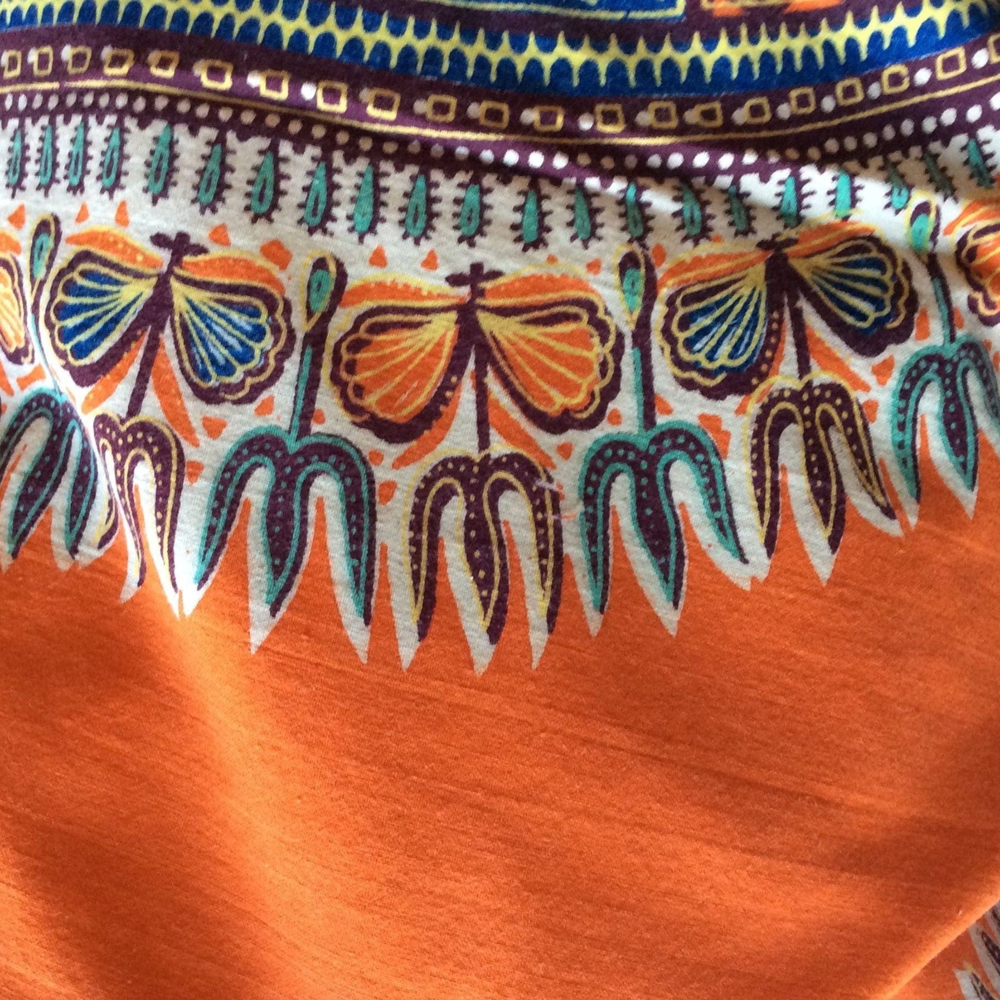 Vintage 1970s Funky Hippie Tunic - Retro Carnival-Wear Shirt