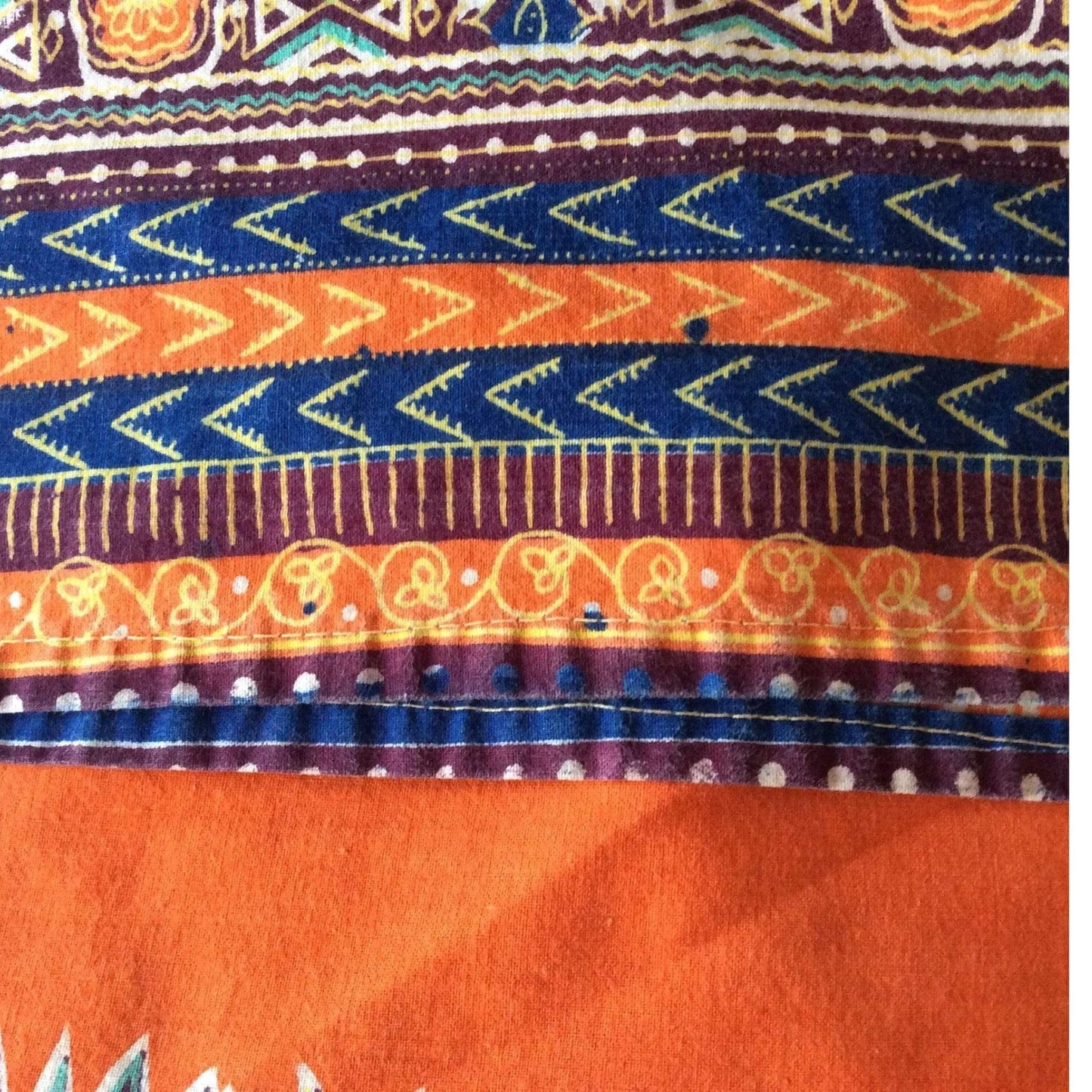 Vintage 1970s Funky Hippie Tunic - Retro Carnival-Wear Shirt