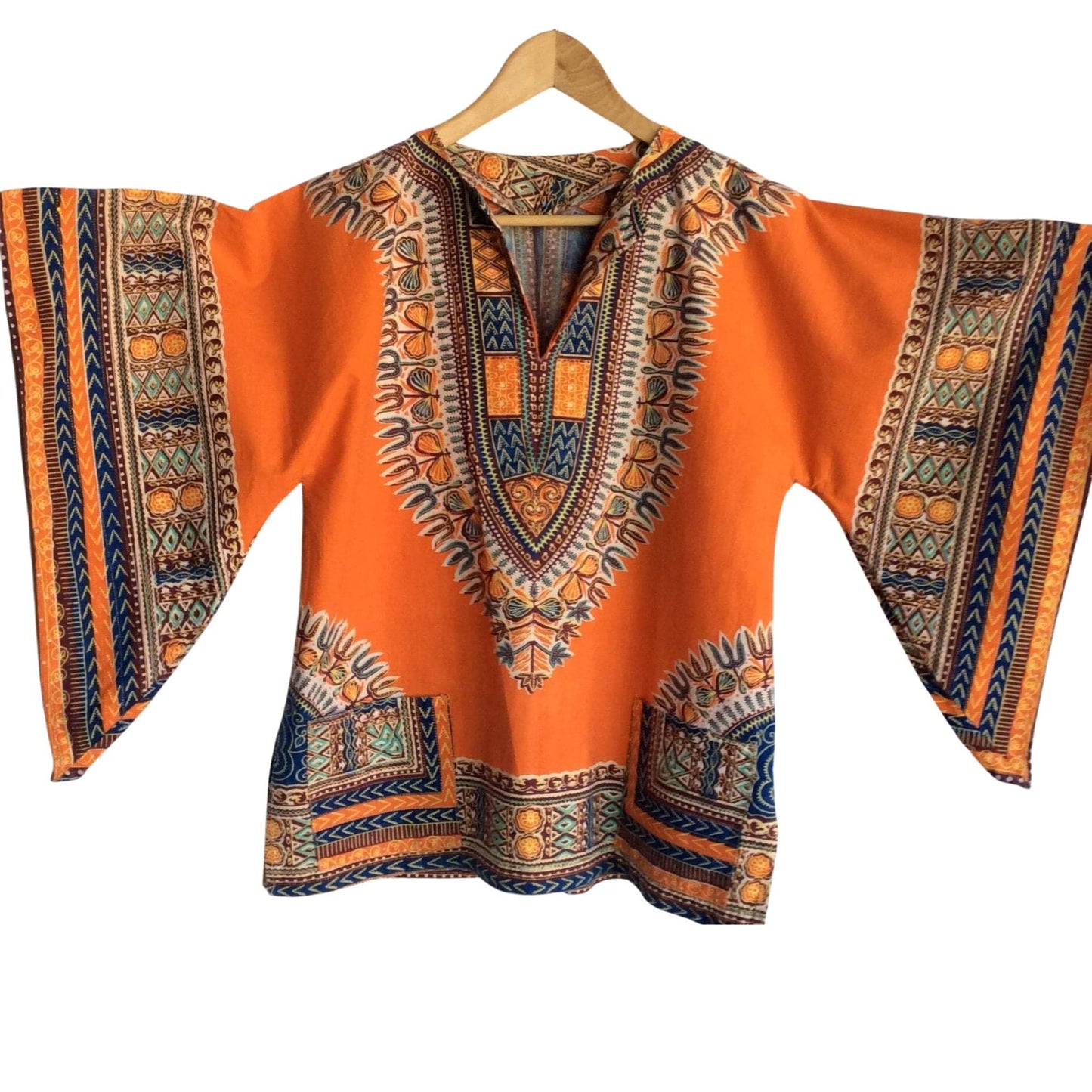Vintage 1970s Funky Hippie Tunic - Retro Carnival-Wear Shirt