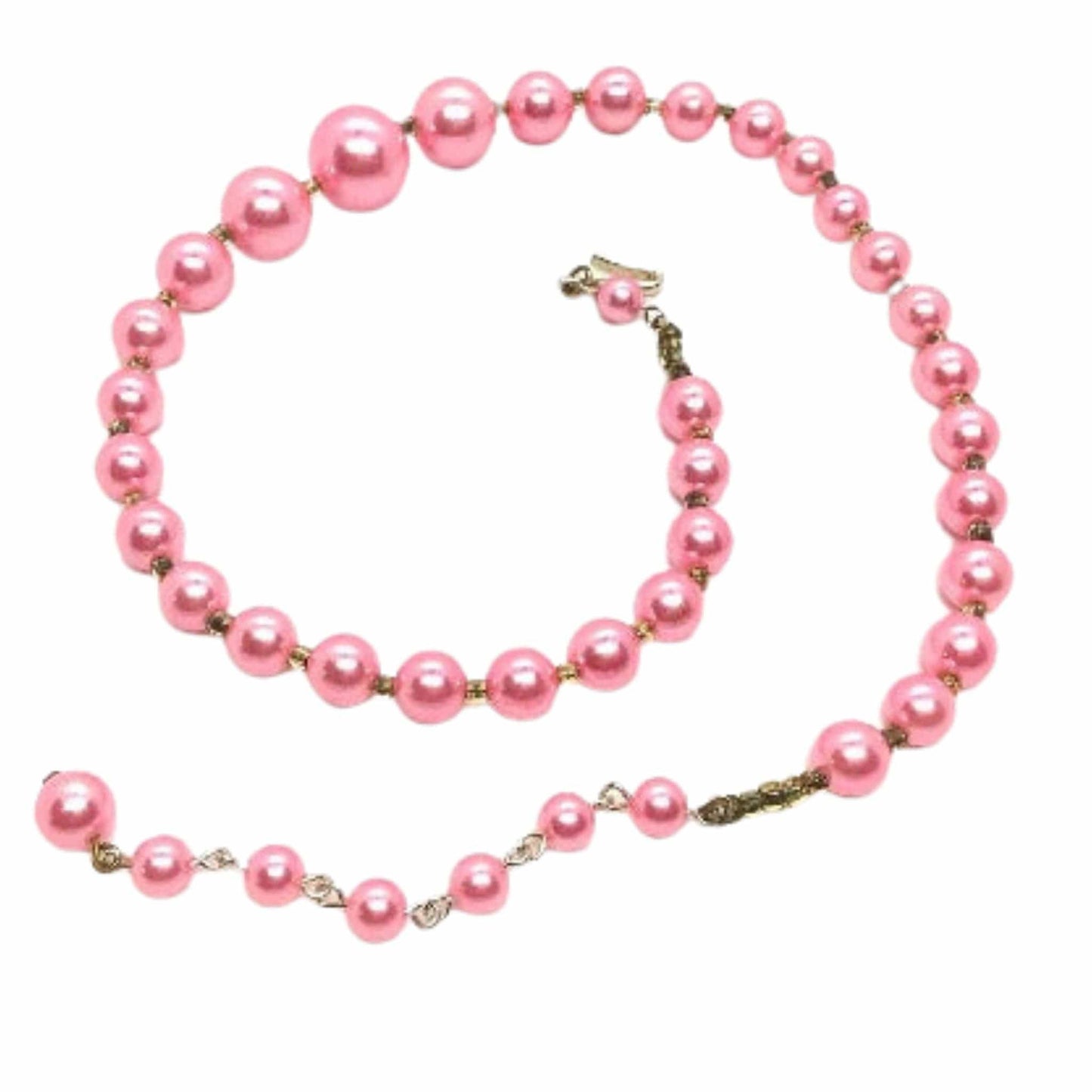 Hot Pink Pearl Necklace
