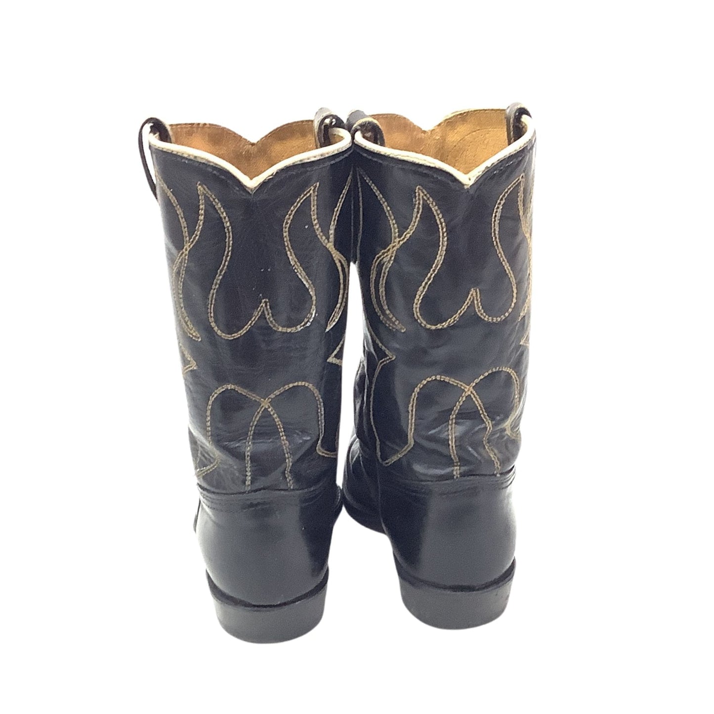 Inlay Leather Child Boots