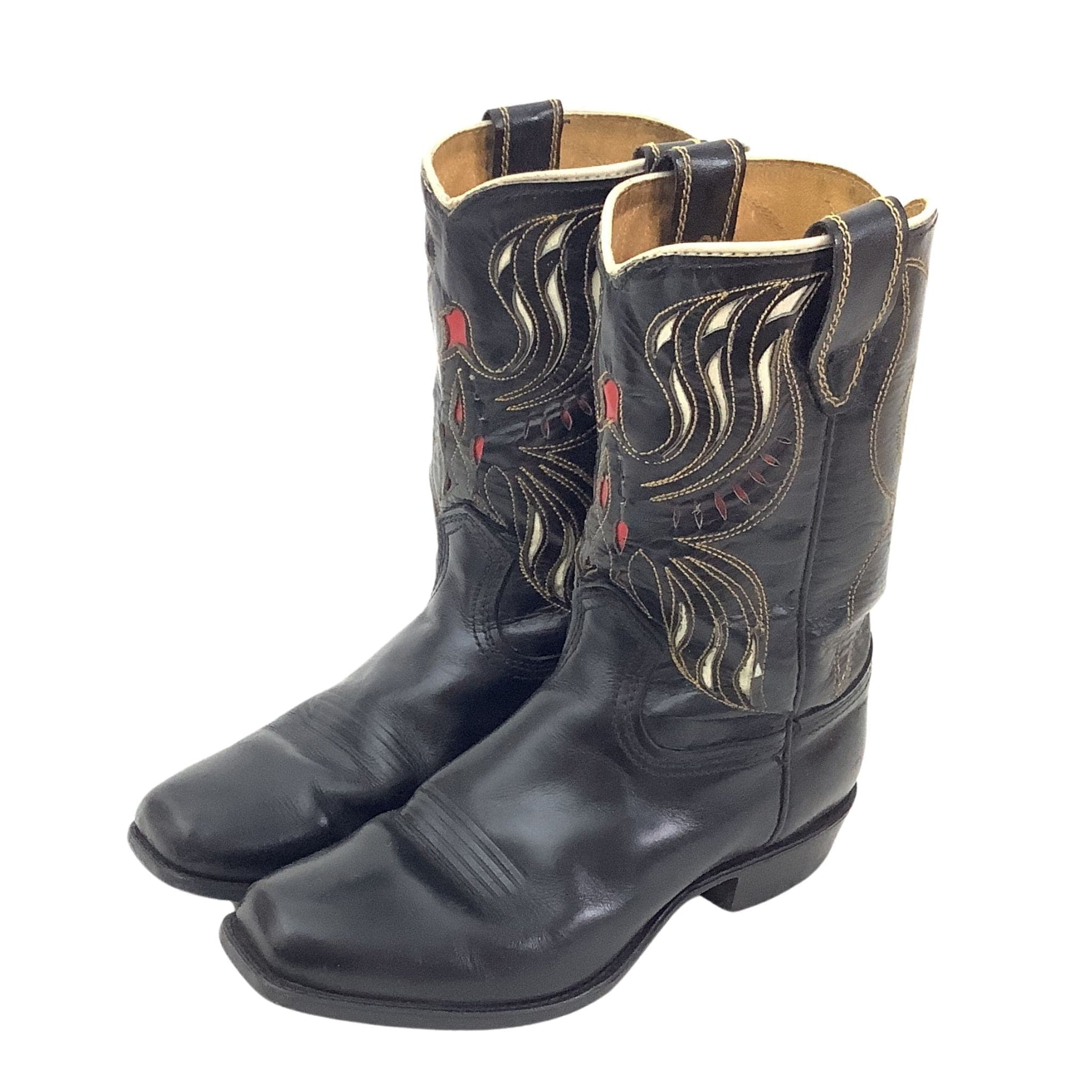 Inlay Leather Child Boots