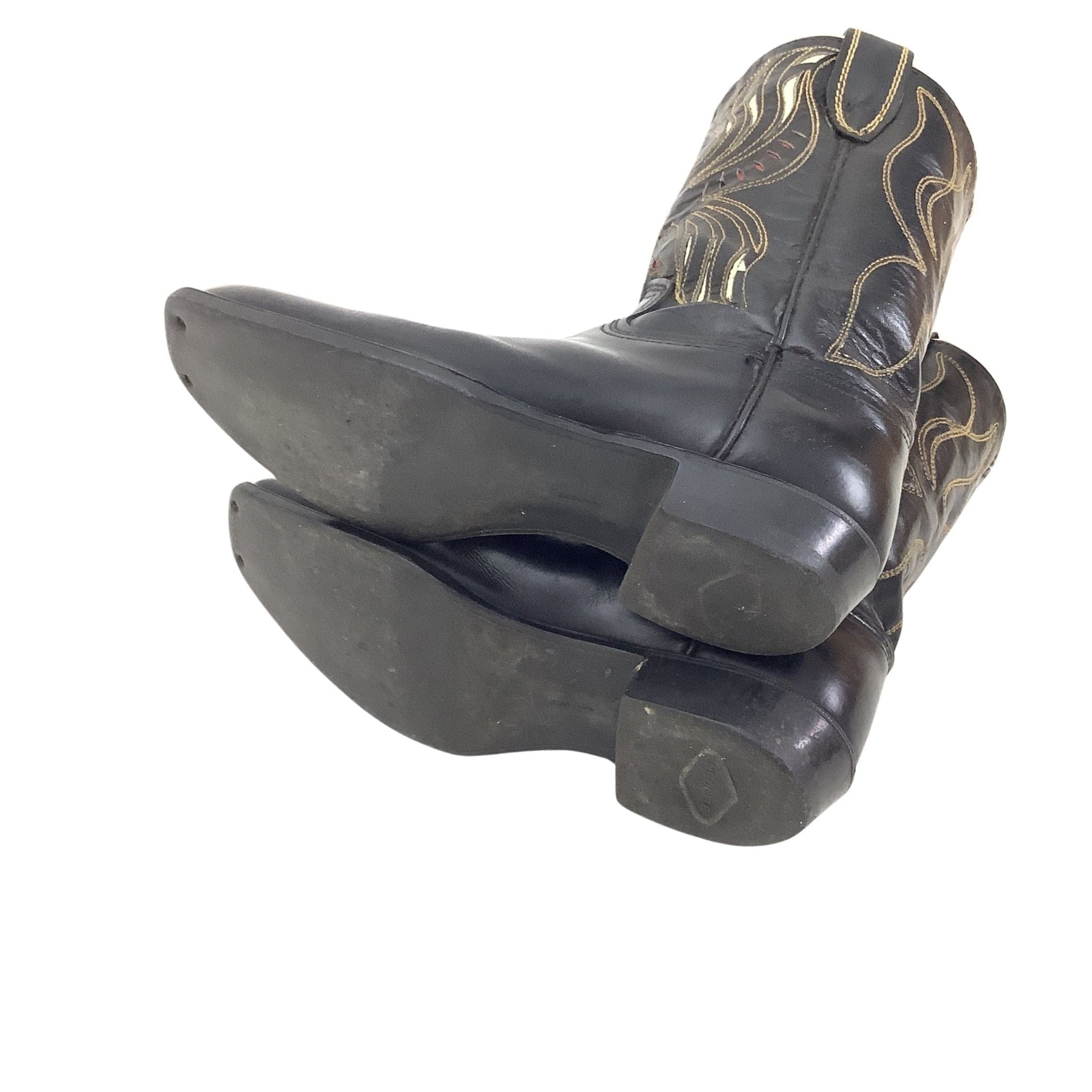 Inlay Leather Child Boots