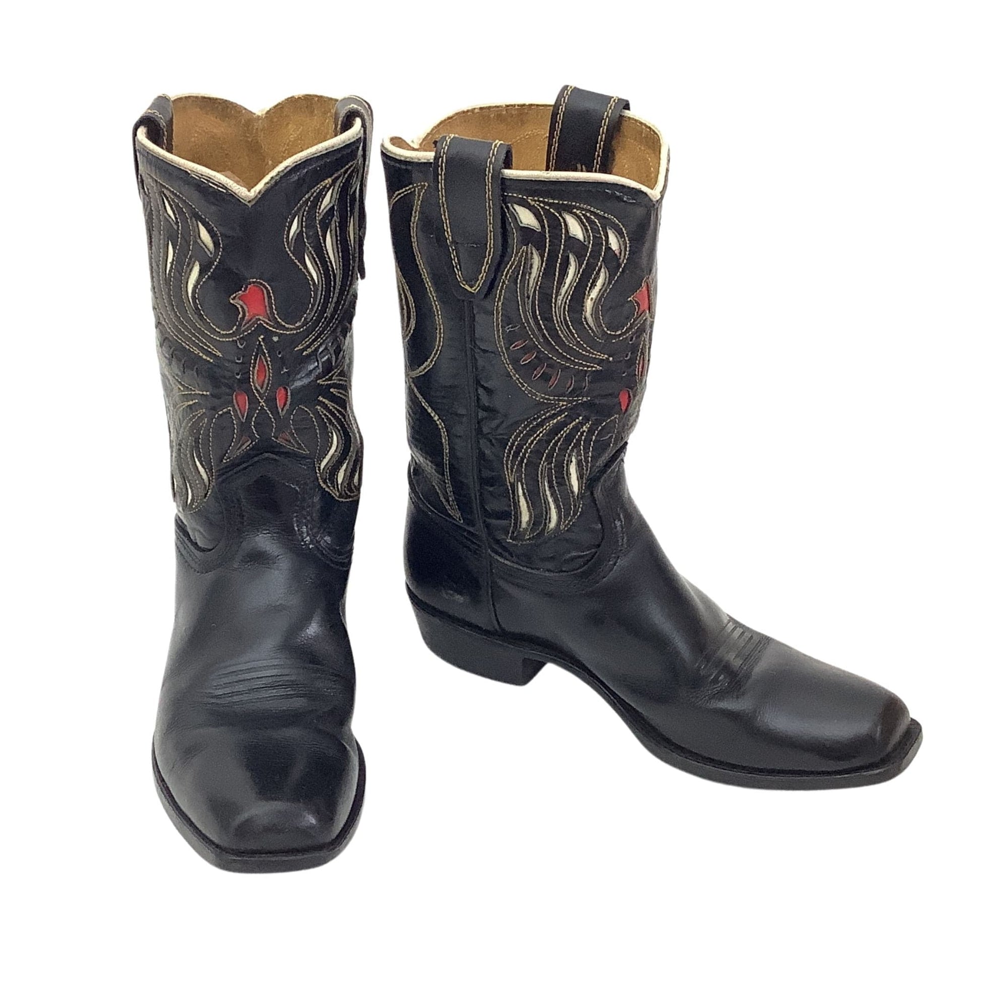Inlay Leather Child Boots