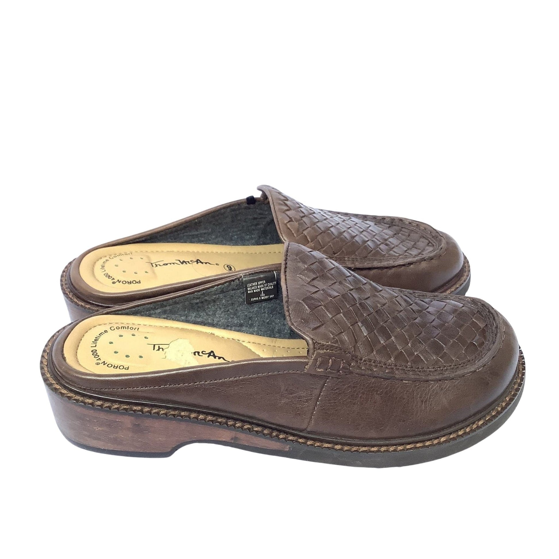 Intrecciato Leather Mules