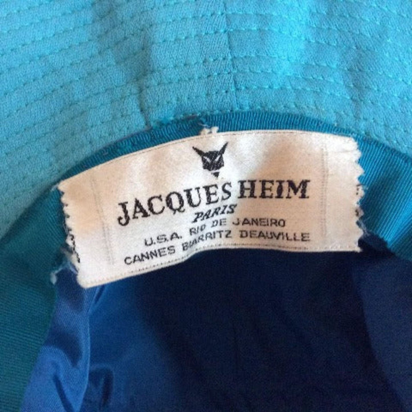 Jacques Heim Leather Hat