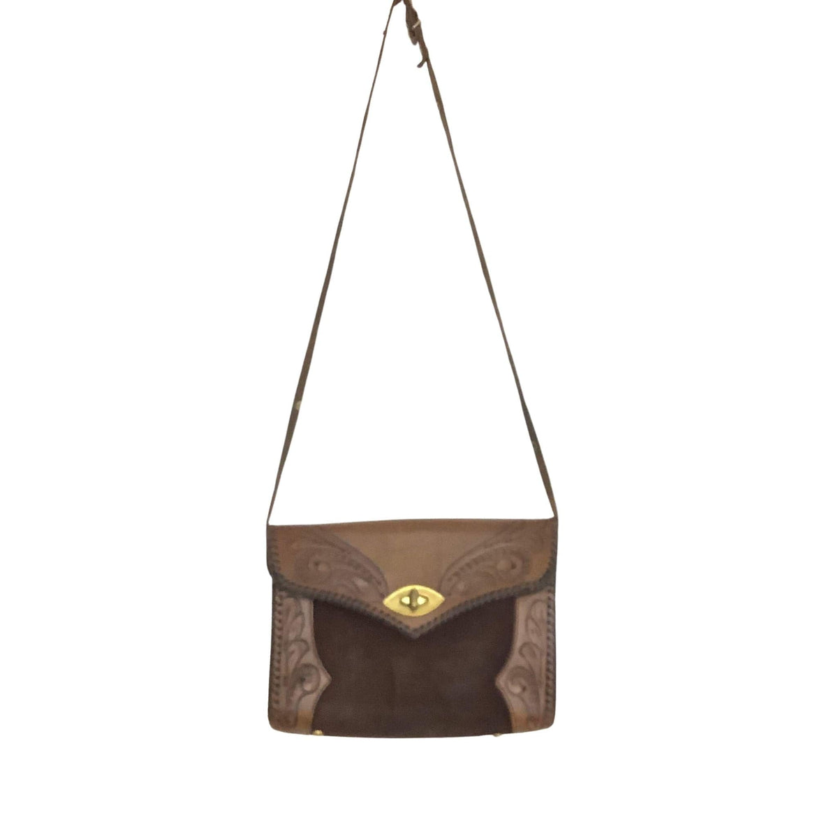 Joo-Kay Tooled Bag 1950s Shoulder Strap View