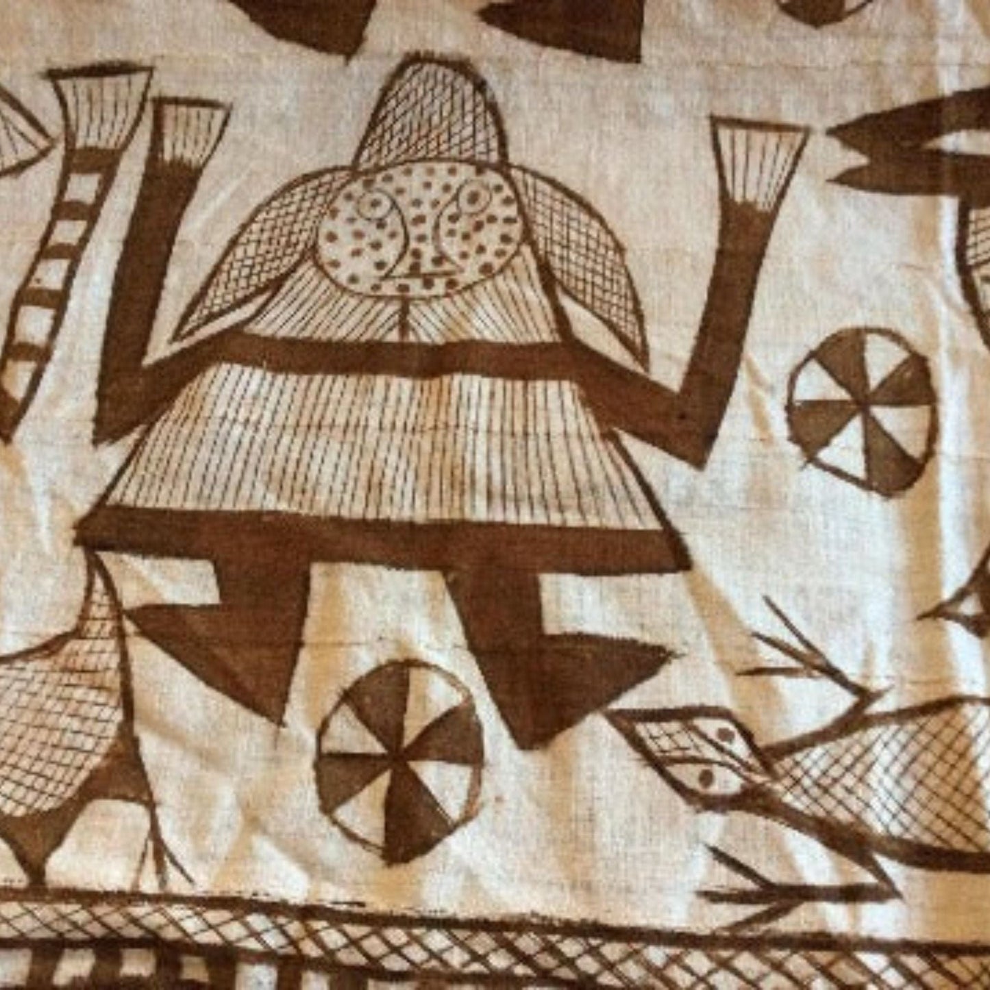 Karhogo Mud Cloth Senufo Multi / Cotton / Vintage 1960s