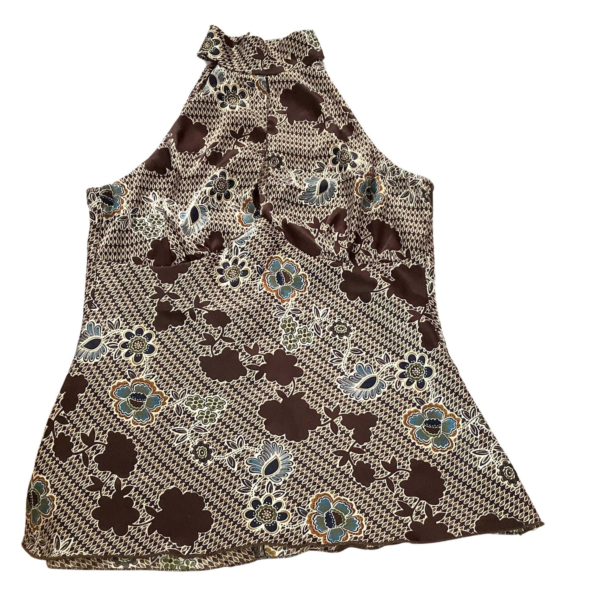 Vintage Keyhole Halter Top - 1970s Summer Fashion