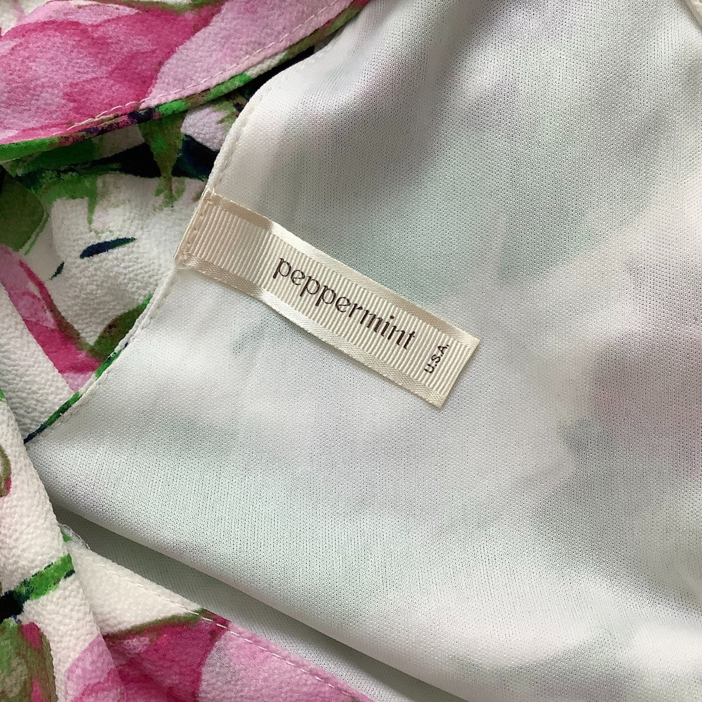 Keyhole Y2K Floral Tunic - Multicolor Large Scale Print