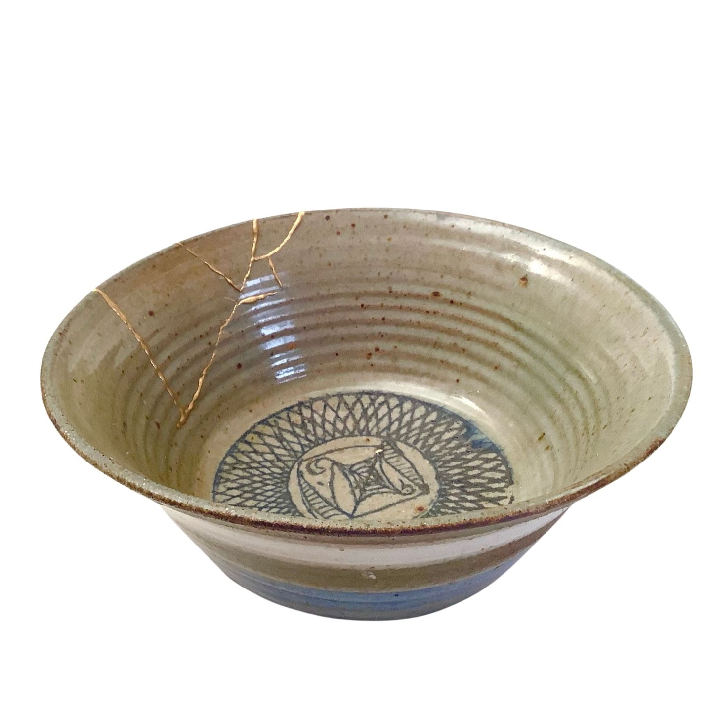 Kintsugi Style Pottery Bowl