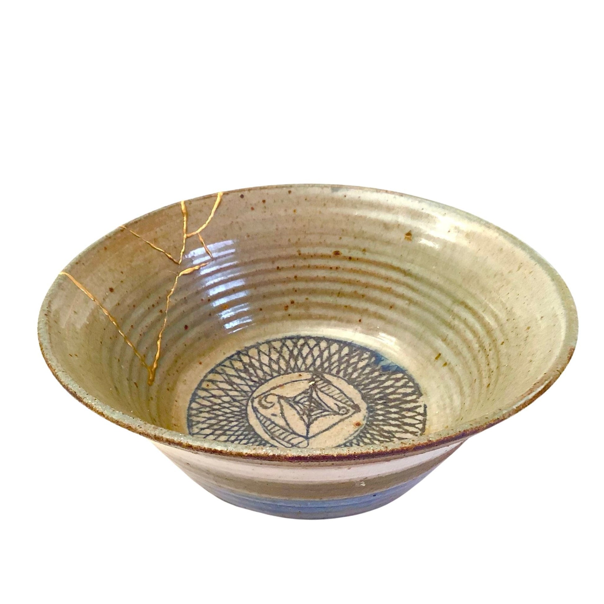 Kintsugi Style Pottery Bowl