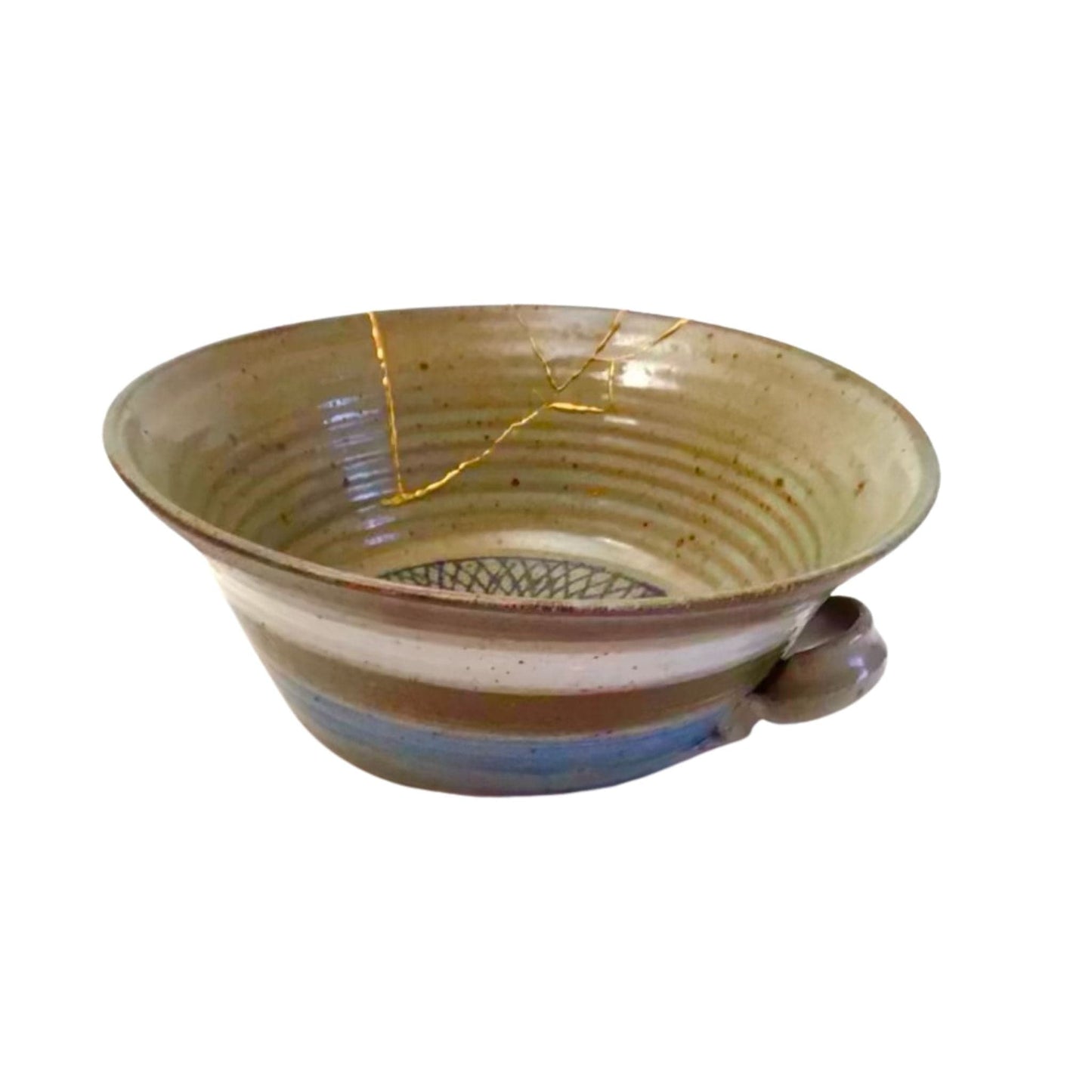 Kintsugi Style Pottery Bowl