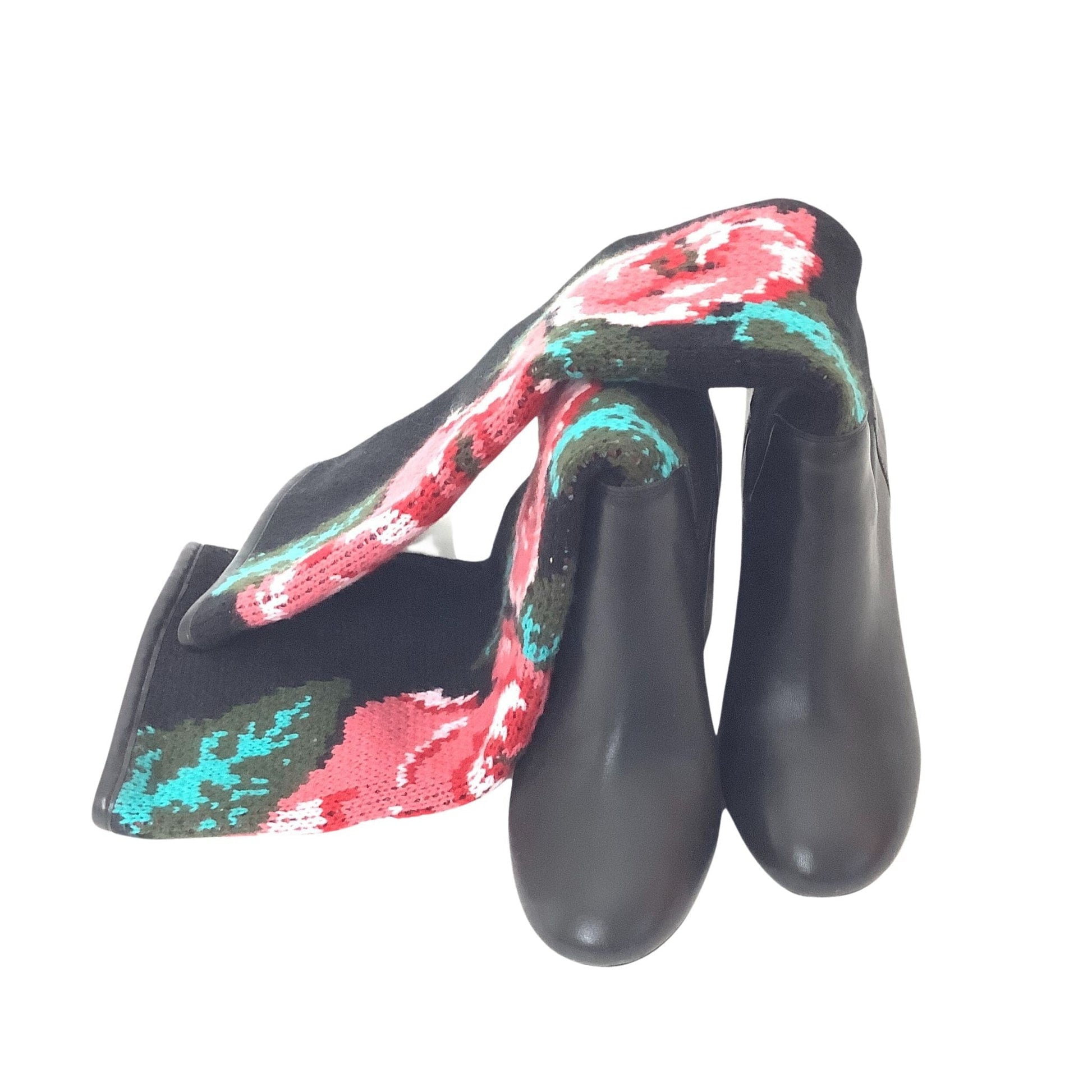 Knitted Floral Tall Boots