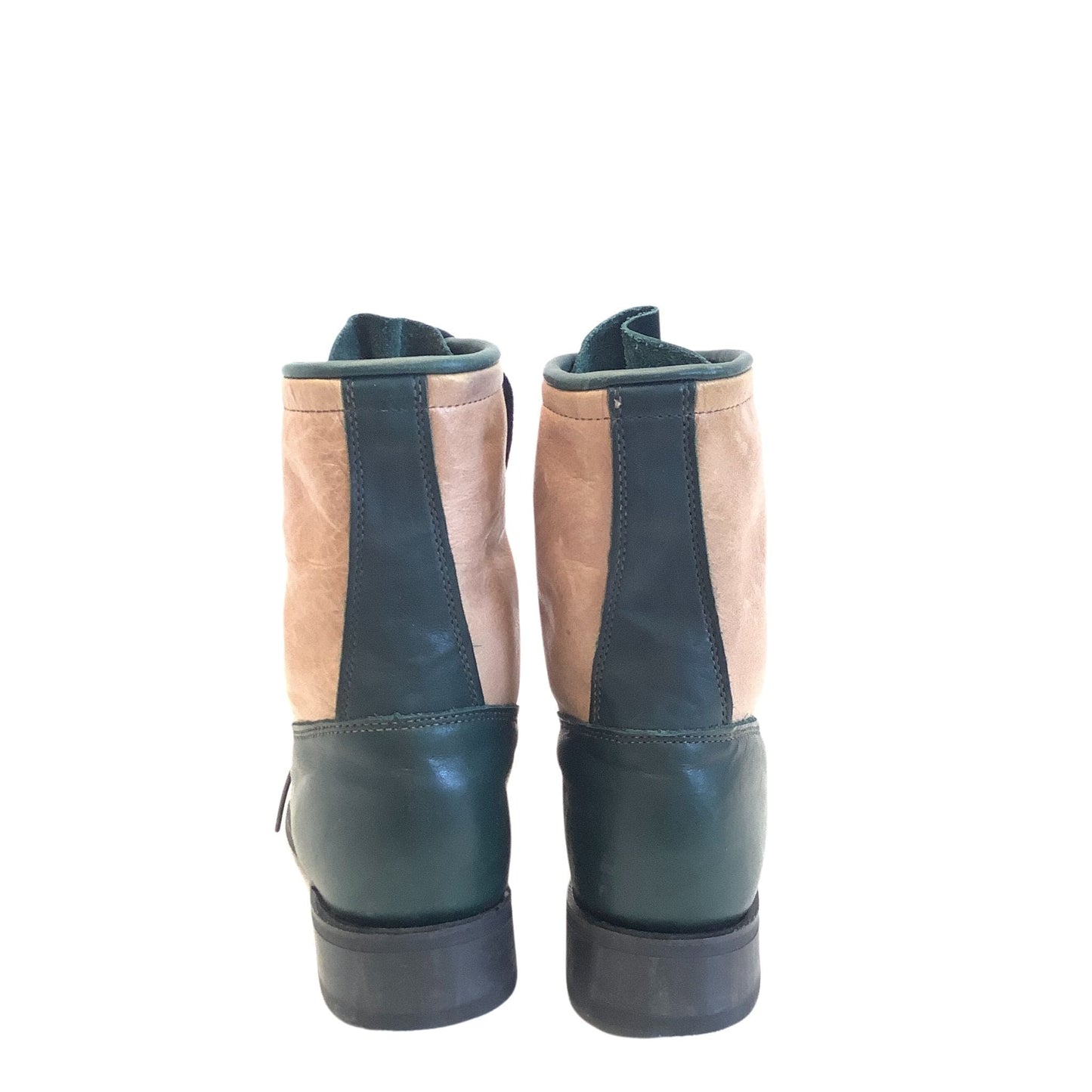 Laced Flat Ankle Boots