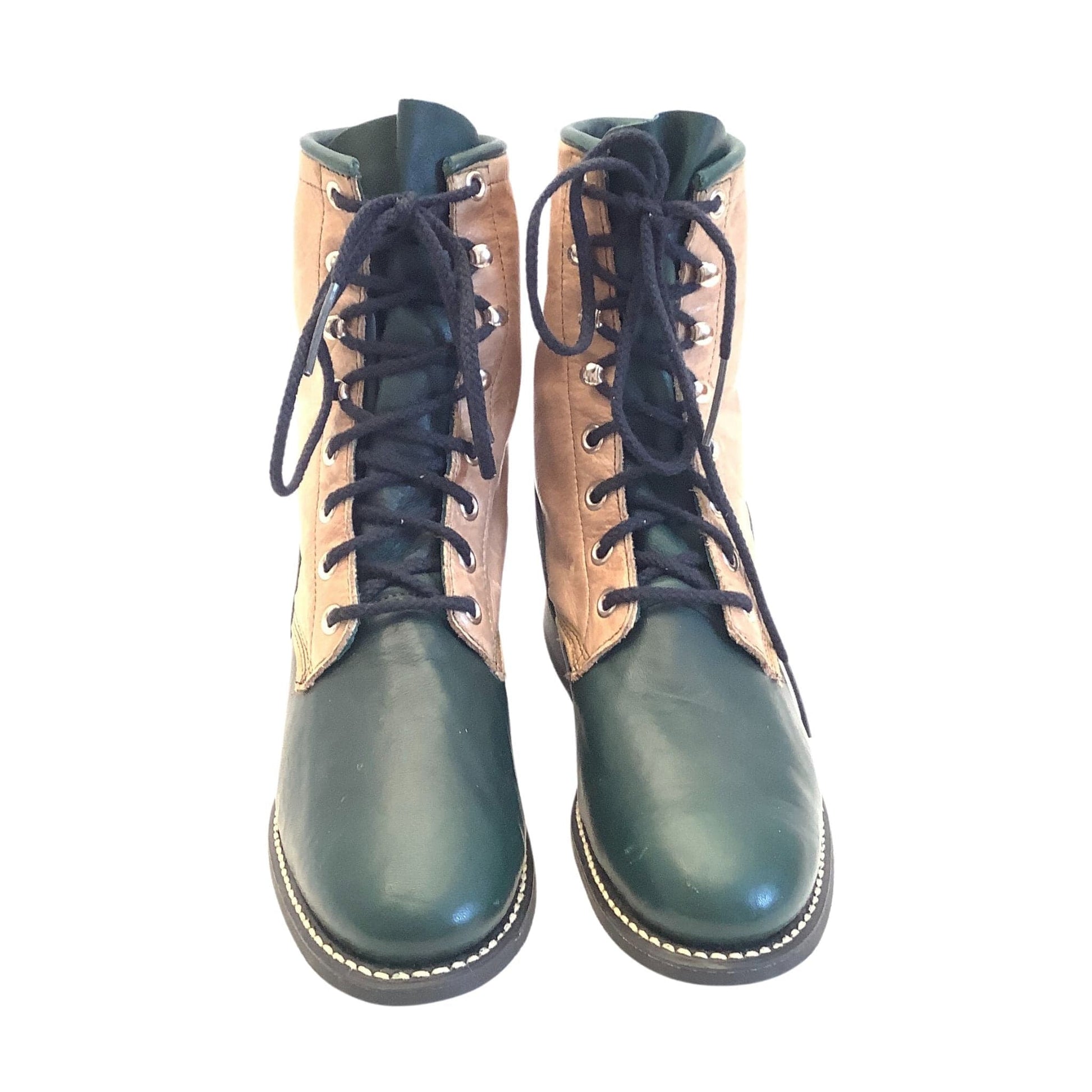 Laced Flat Ankle Boots