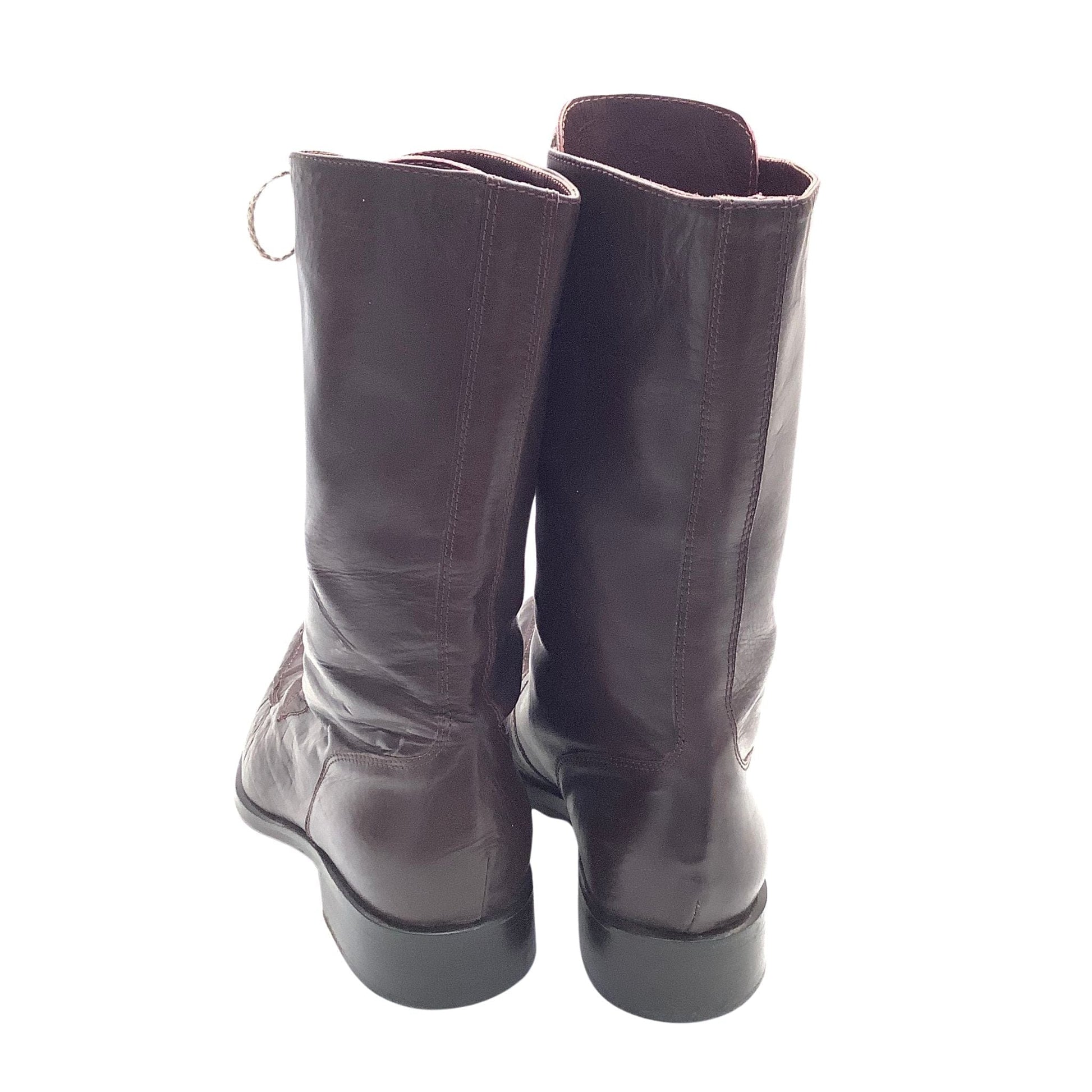 Laced Mid-Calf Boots