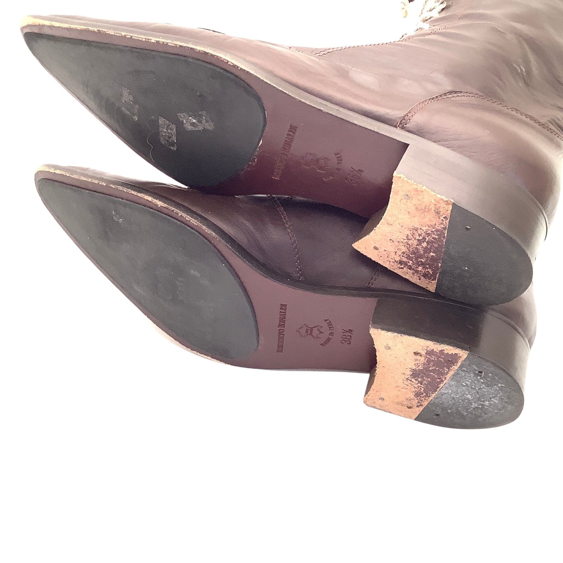 Laced Mid-Calf Boots