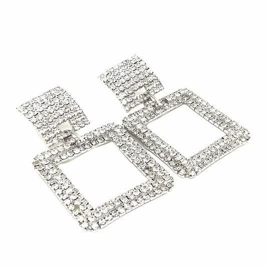 Large Rhinestone Earrings