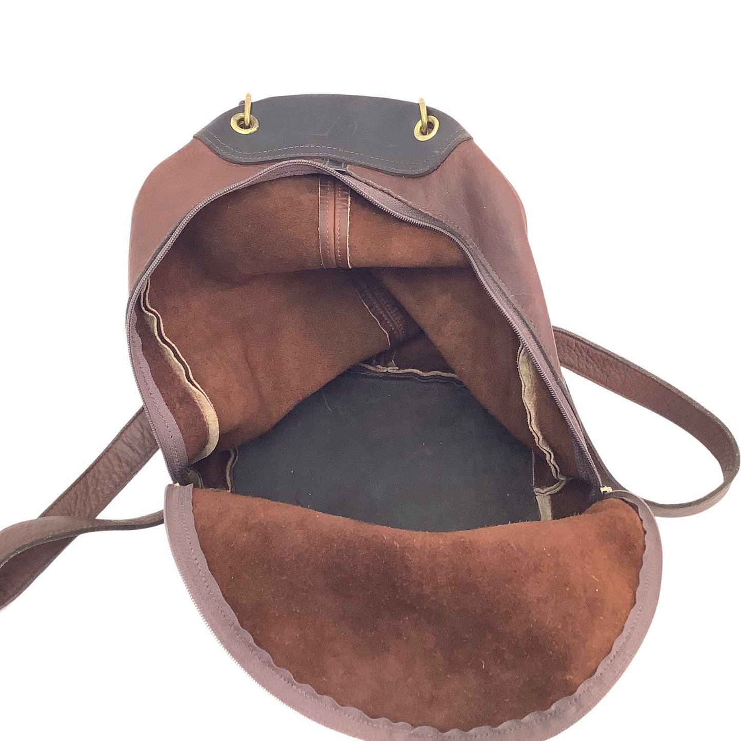 Leather Craft Backpack Brown / Leather / Y2K - Now