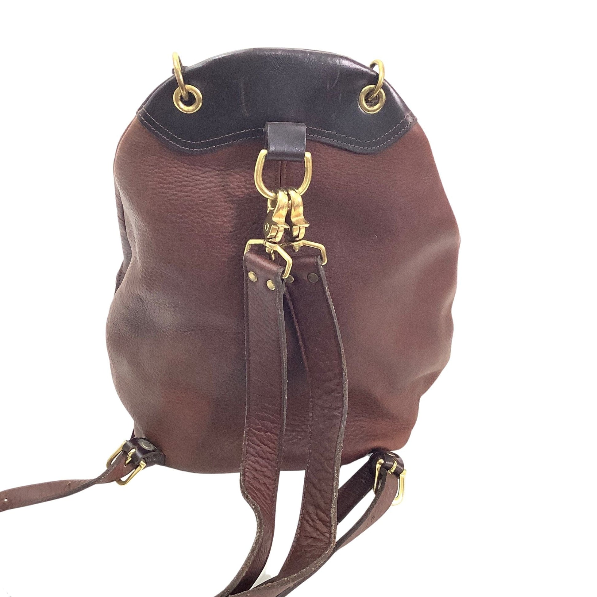 Leather Craft Backpack Brown / Leather / Y2K - Now
