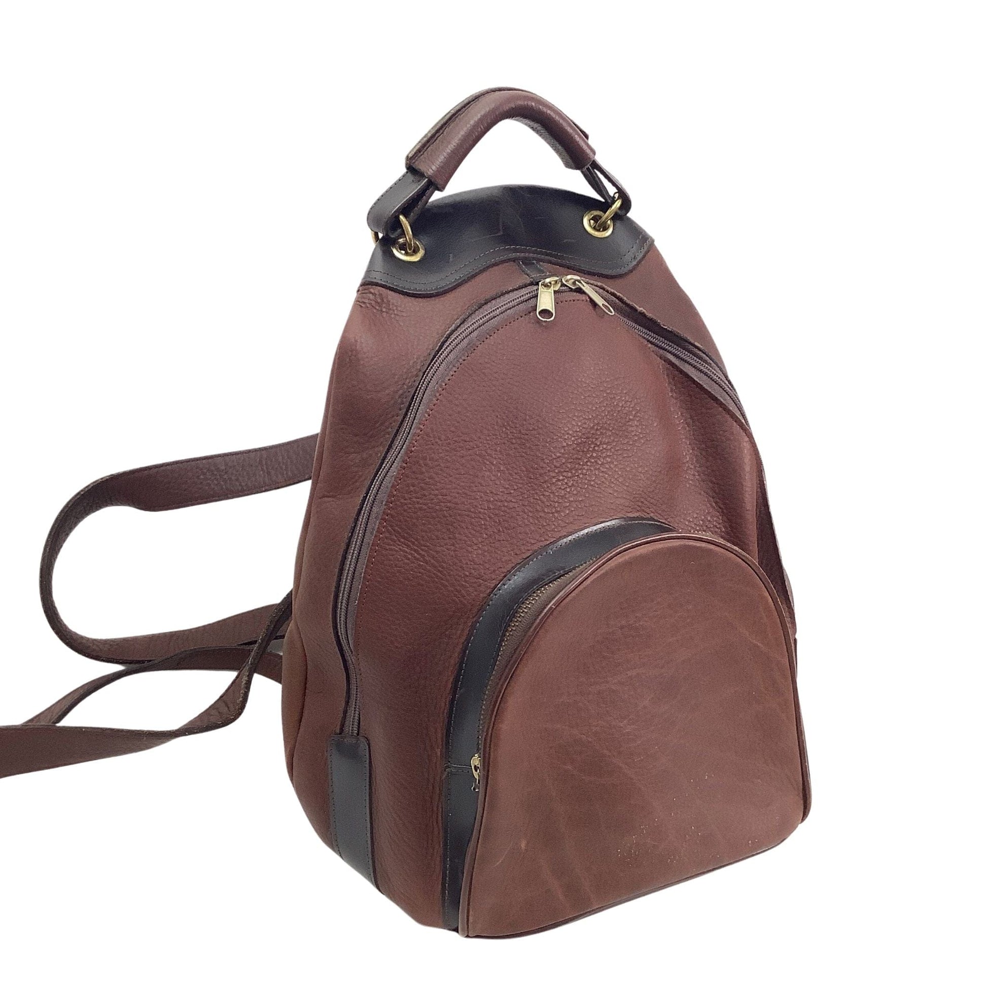 brown leather backpack made in usa Leather Craft Backpack Modern