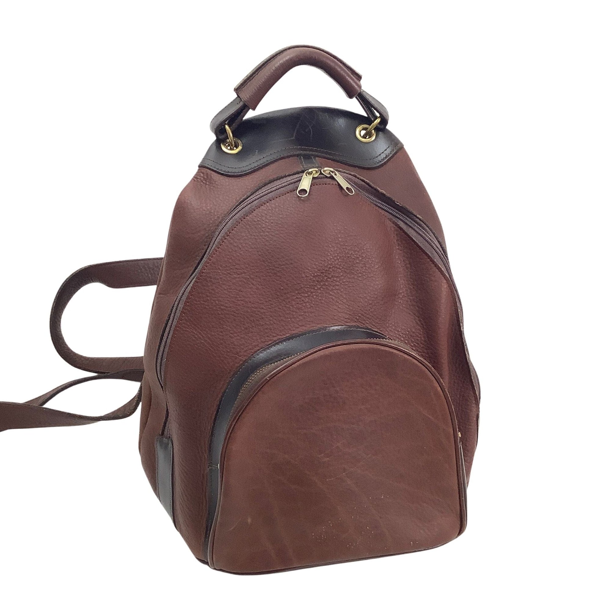 brown leather backpack made in usa Leather Craft Backpack Modern
