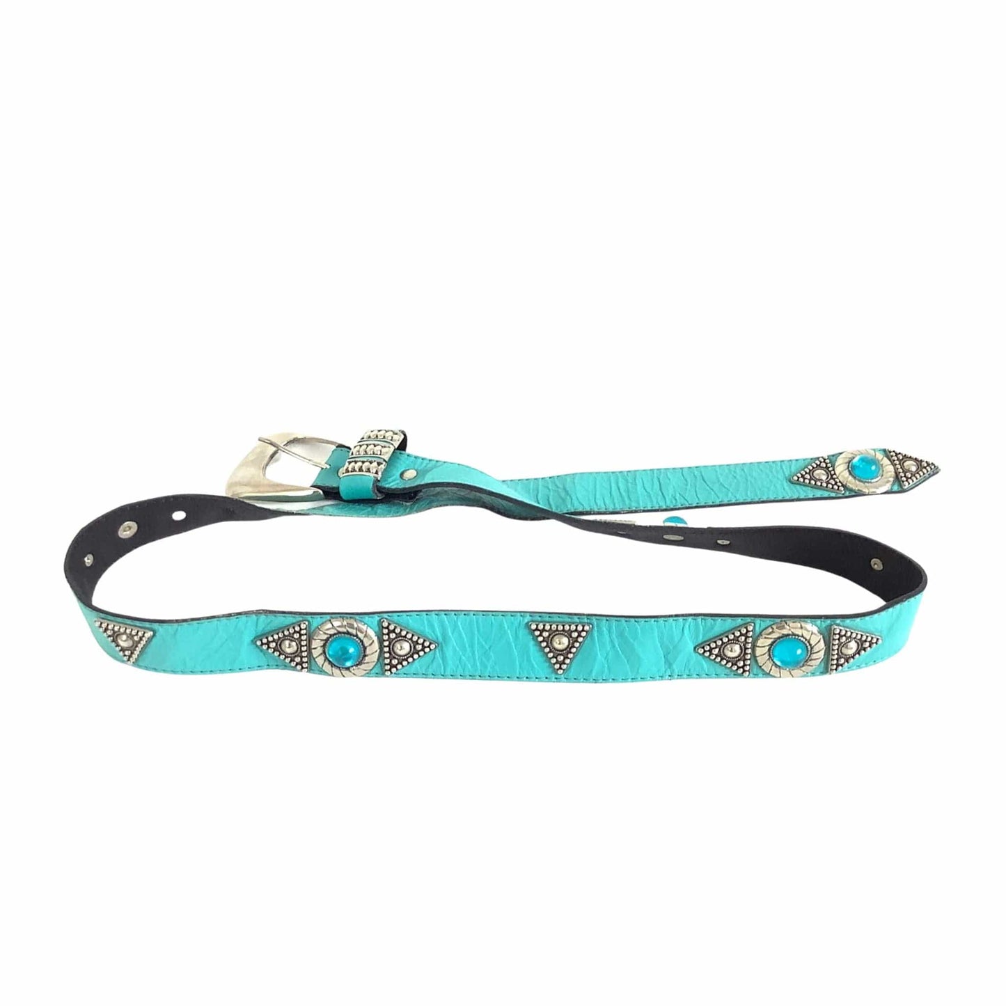 Women's Teal Western Belt Vintage