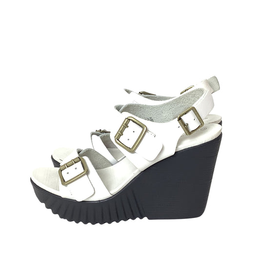 Lug Sole White Sandals