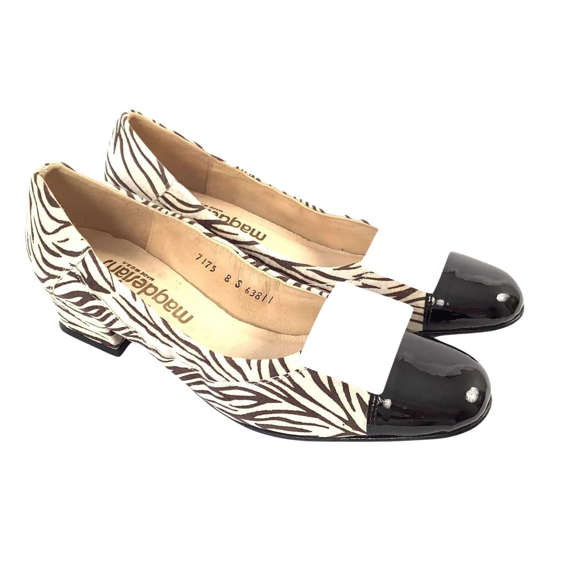 Magdesians Faux Zebra Heels