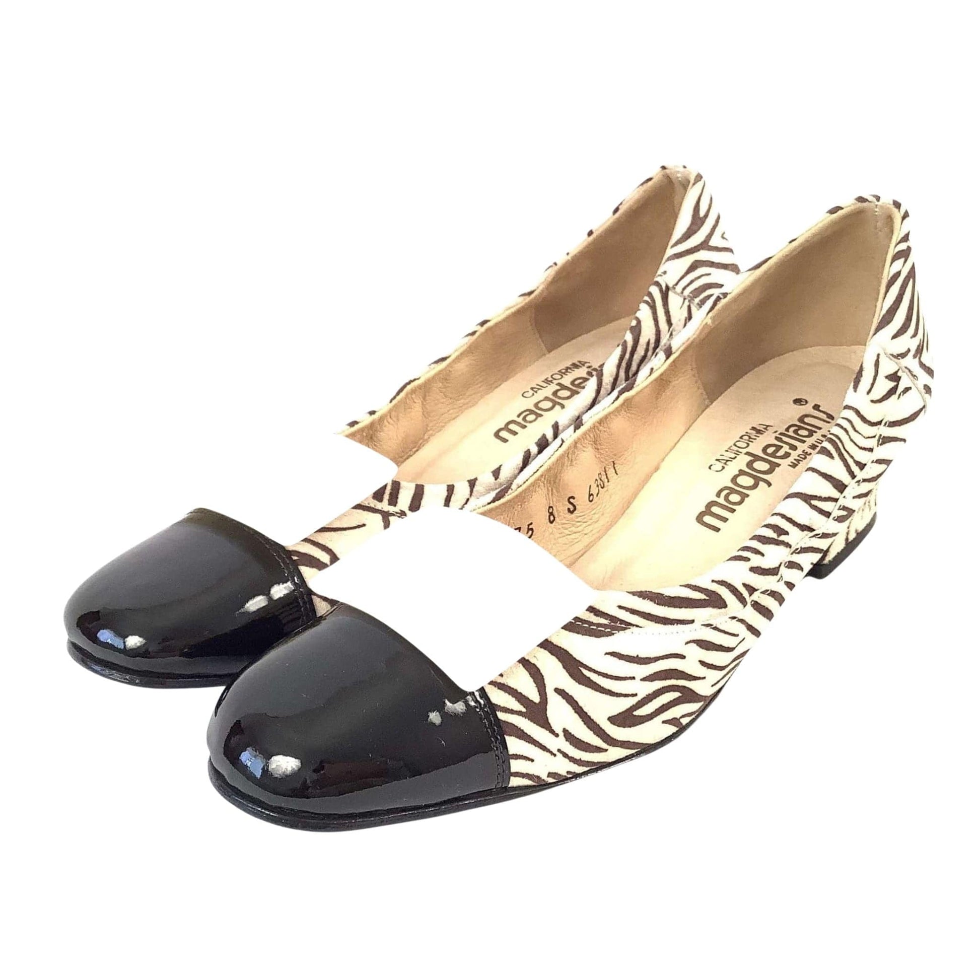Magdesians Faux Zebra Heels