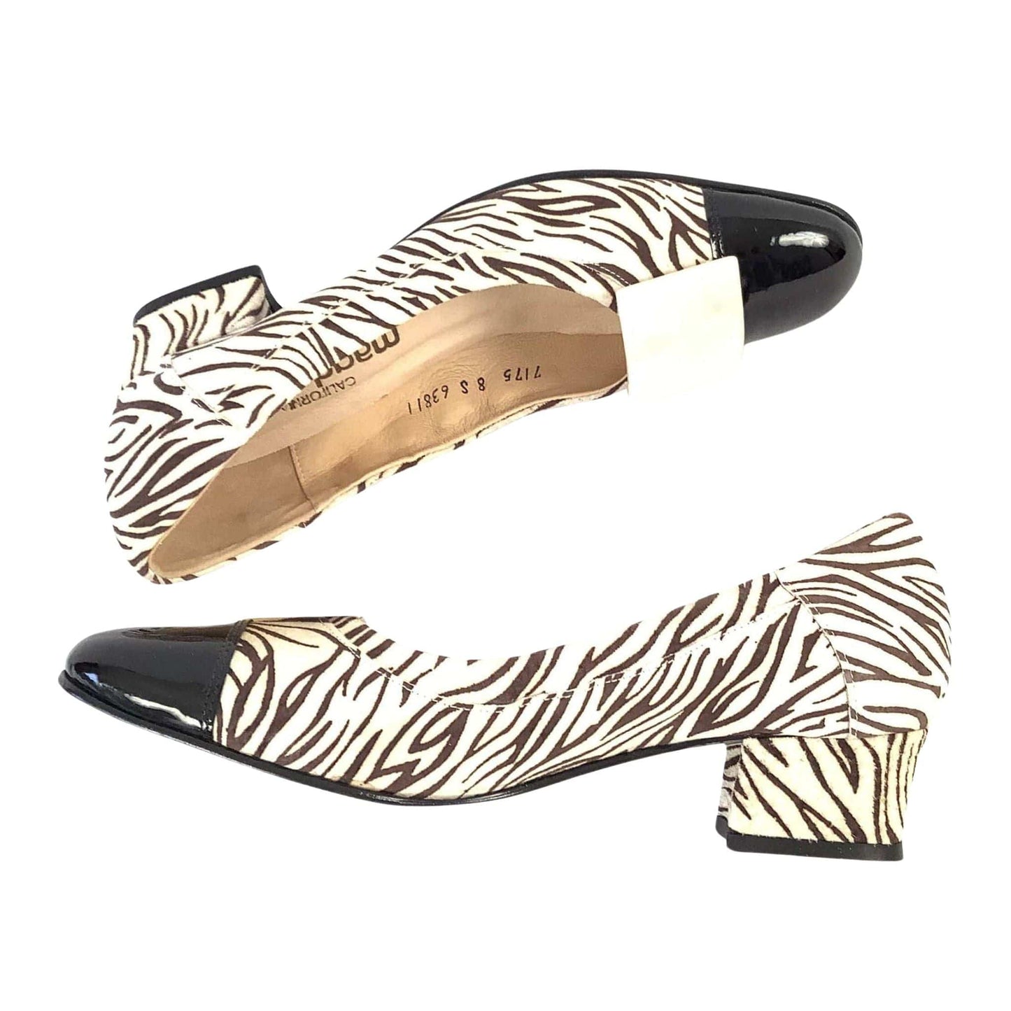 Magdesians Faux Zebra Heels