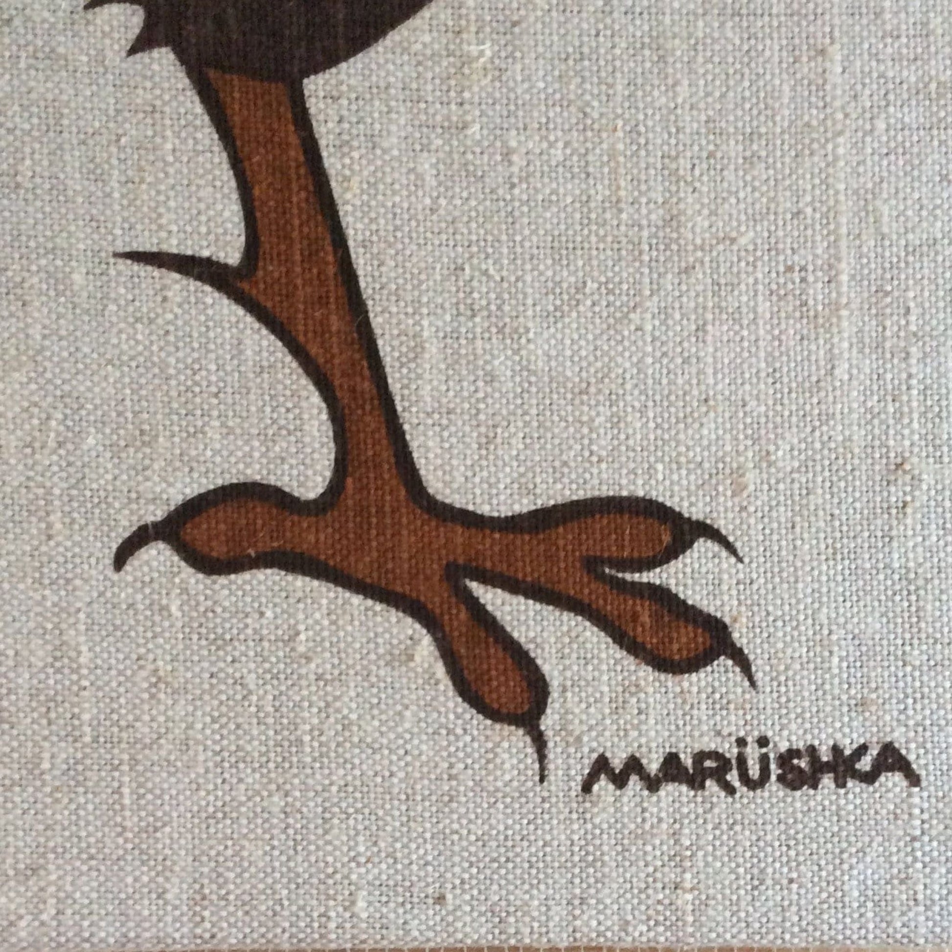 Marushka Pheasant Wall Decor Multi / Mixed / Vintage 1970s