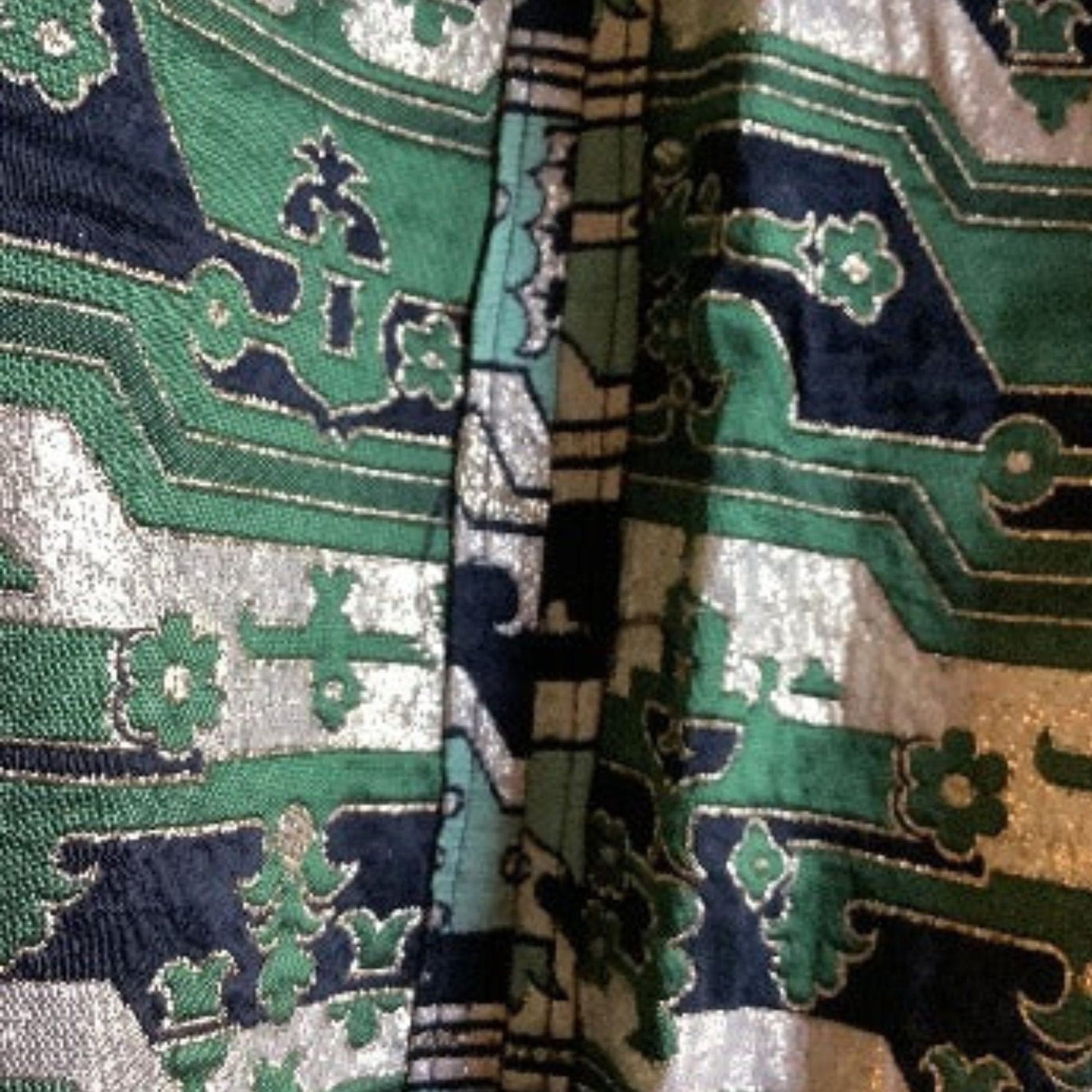 Maxi Skirt Silver Brocade