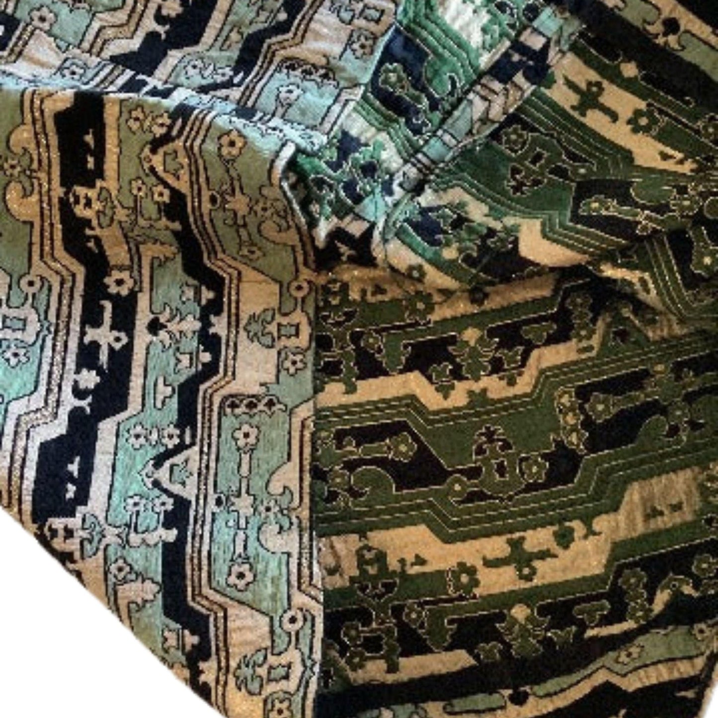 Maxi Skirt Silver Brocade