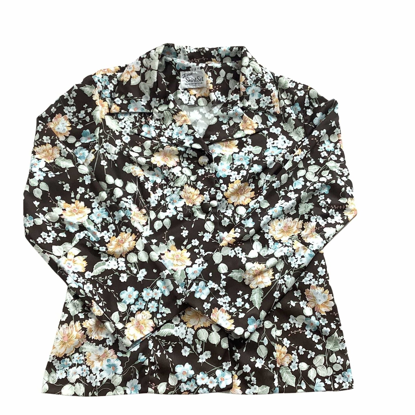 Vintage 1950s Maybelle Ranchwear Blouse - Western Floral