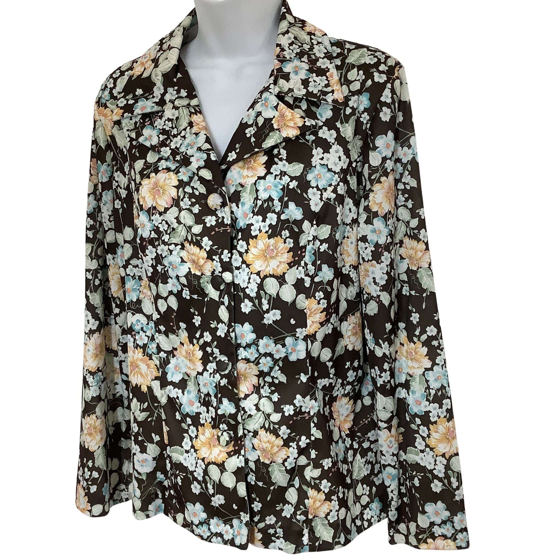 Vintage 1950s Maybelle Ranchwear Blouse - Western Floral
